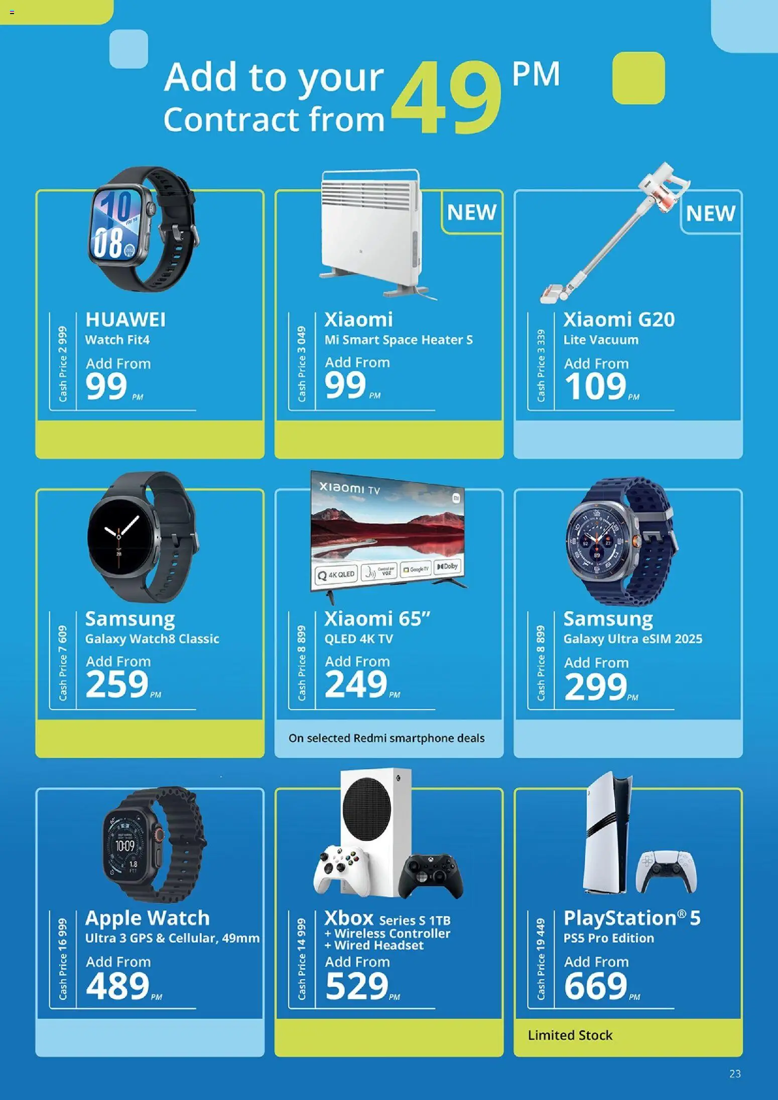 New Cellucity catalogue – valid from 07.05.2026 | Page: 23 | Products: Headset, Smartphone, Watch, Stock
