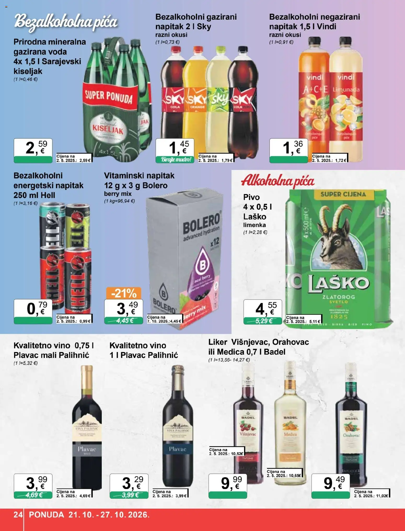 KTC katalog | vrijedi od 21.10.2026 | Stranica: 24 | Proizvodi: Pica, Pivo, Badel, Napitak