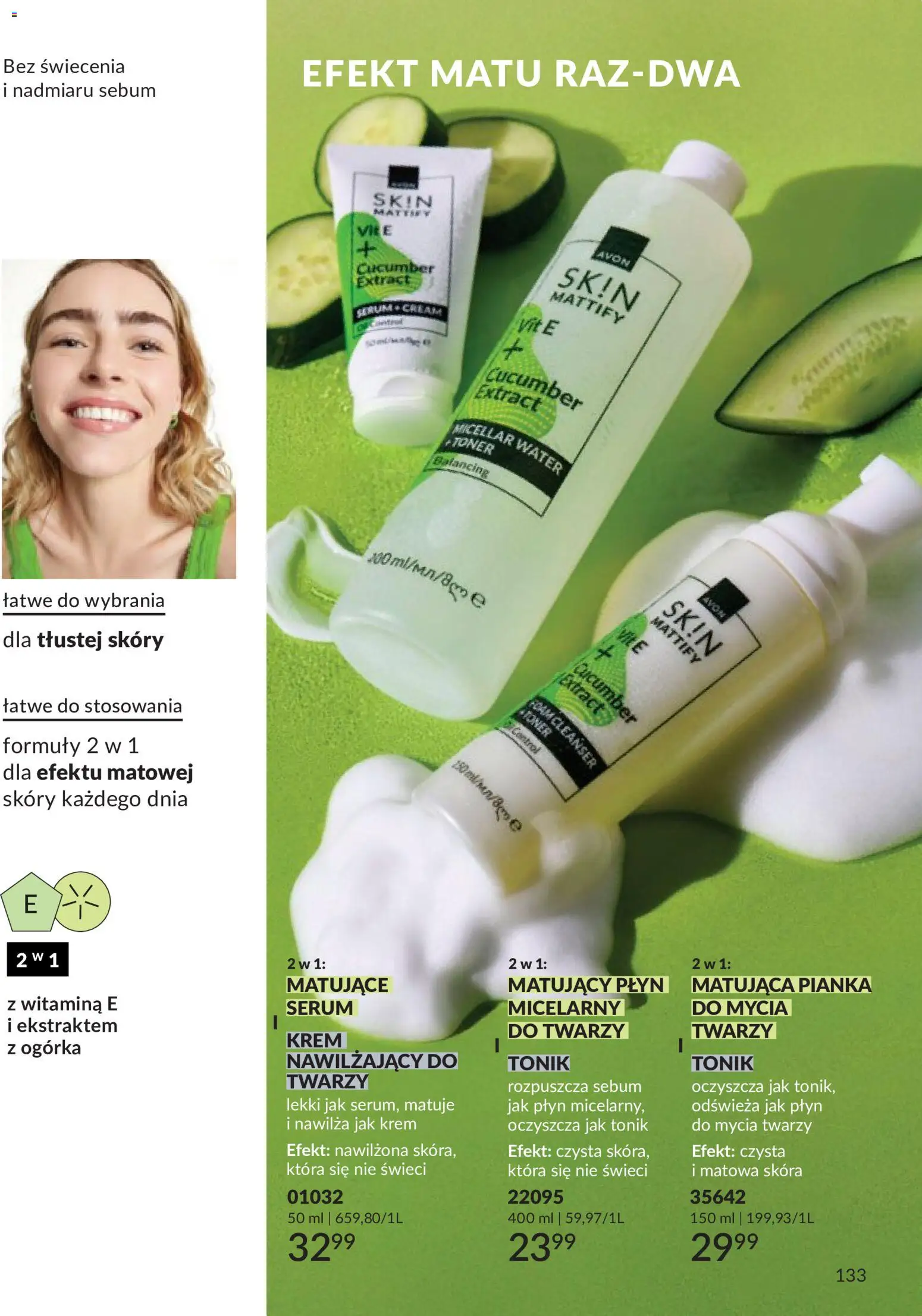 Avon Katalog 9 2026 od 01.09.2026 | Strona: 133 | Produkty: Toner, Krem, Krem do twarzy, Tonik
