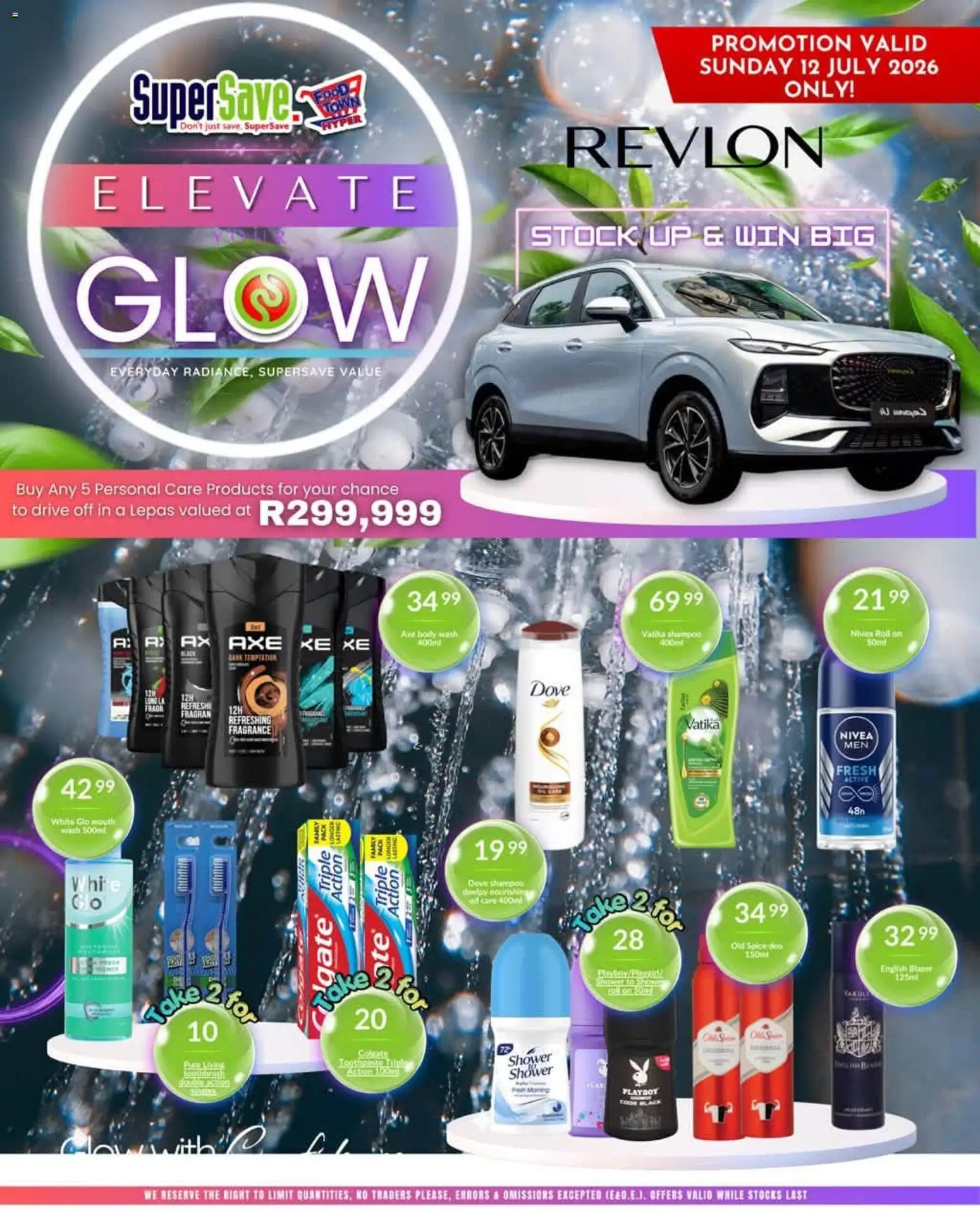 New Super Save catalogue – valid from 12/07/2026 | Page: 1 | Products: Shower, Fragrance, Stock, Body wash