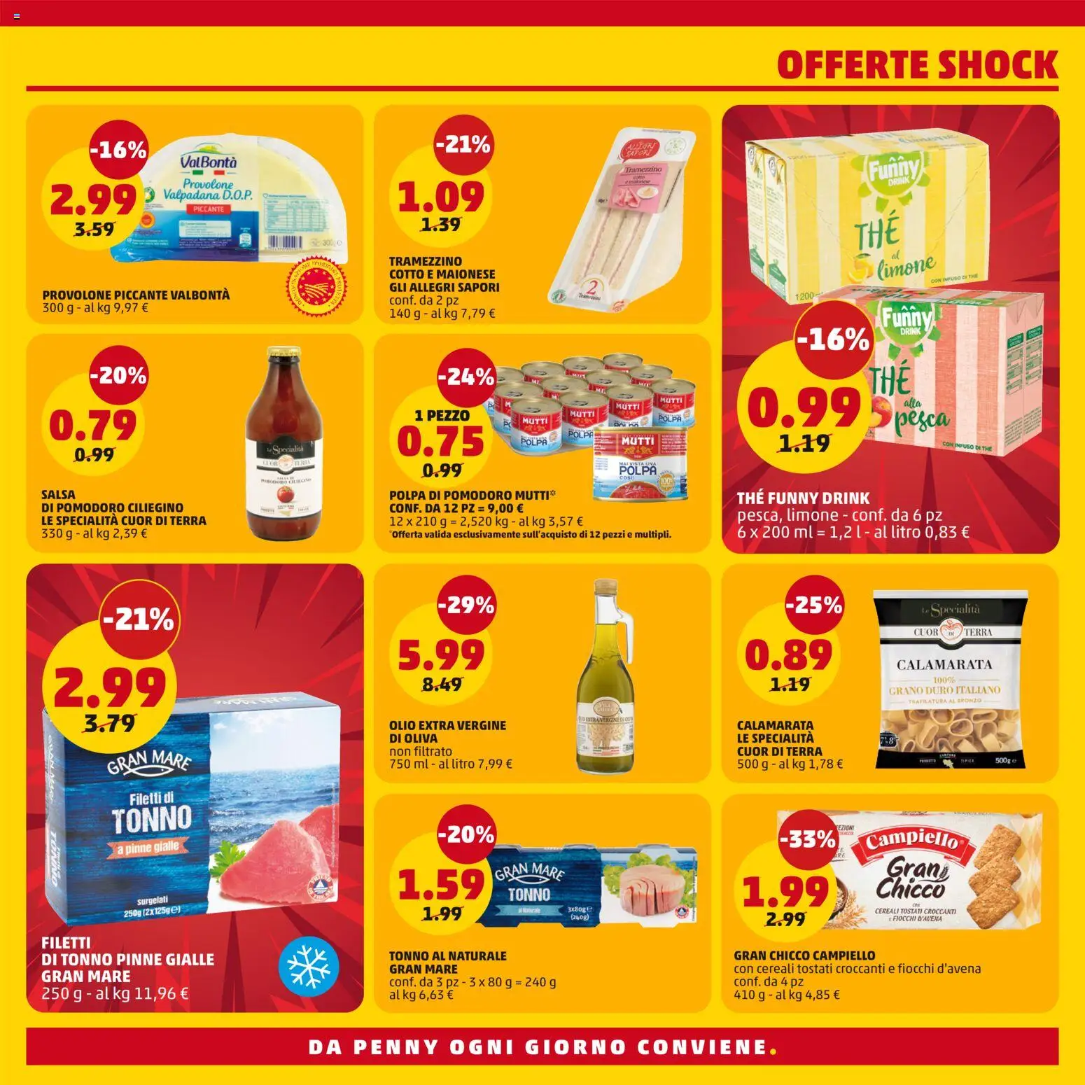 Volantino PENNY del 23/07/2026 | Pagina: 3 | Prodotti: Maionese, Limone, Pasta, Olio extra vergine