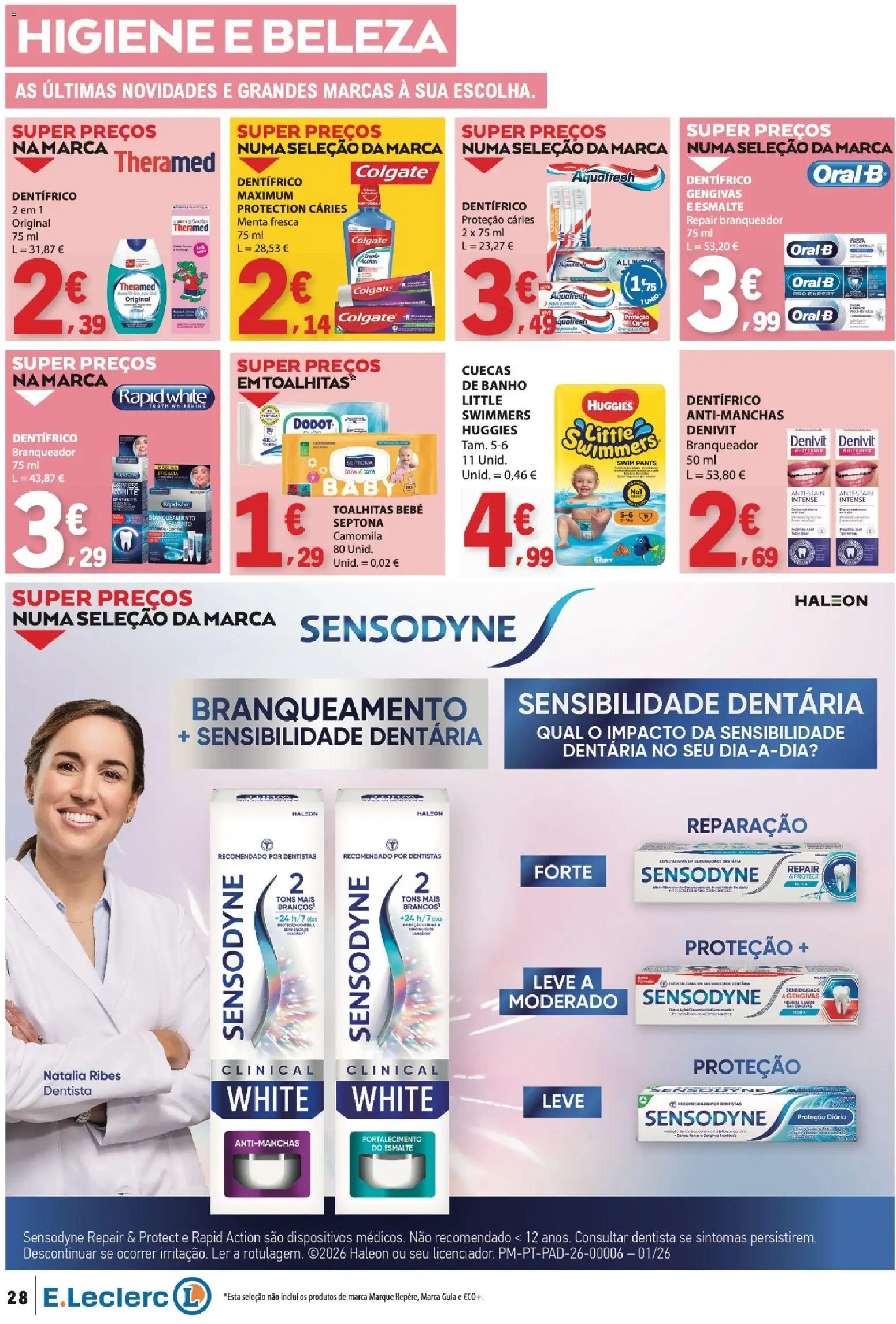 E.Leclerc folheto │ válido de 06/08/2026 | Página: 28 | Produtos: Banho, Cuecas