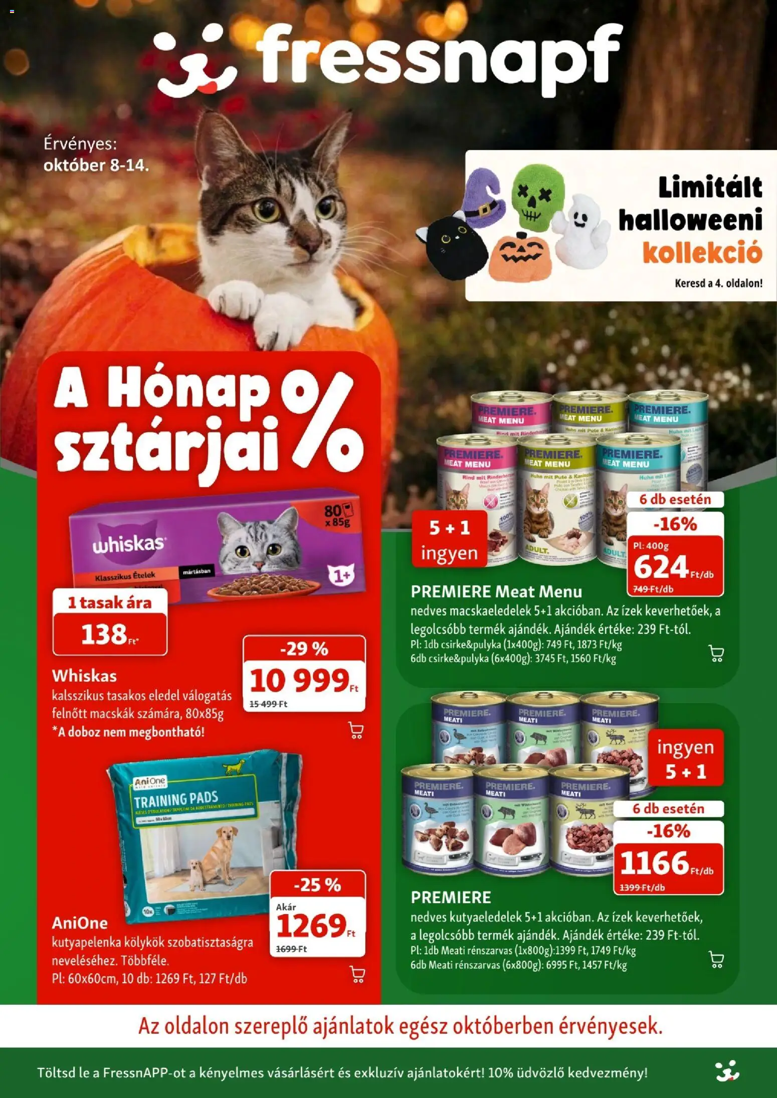 Fressnapf akciós ujság - amely érvényes a következő dátumtól: 2026.10.08. | Oldal: 1