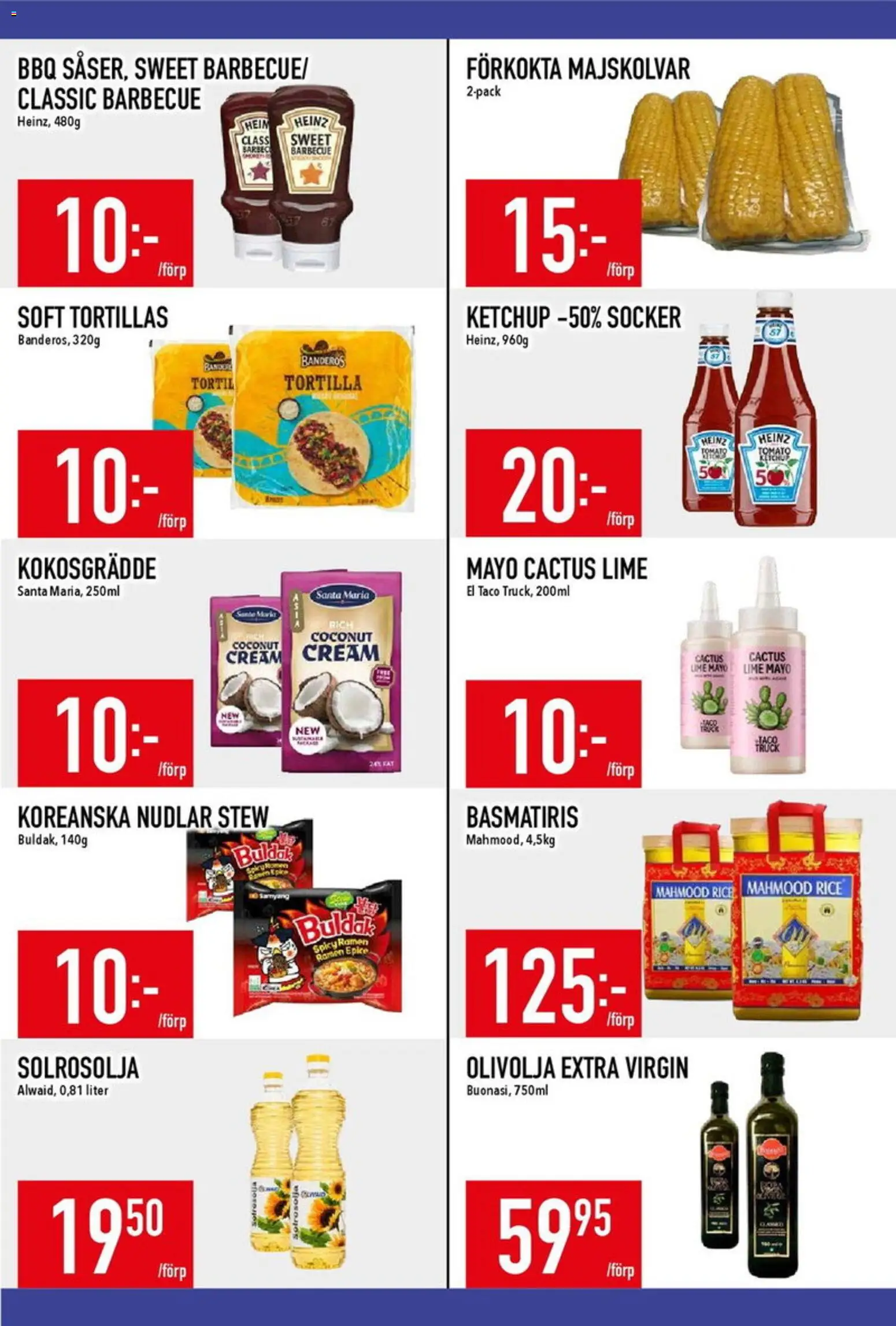 Matdax reklamblad aktuell från 29/06/2026 | Sida: 16 | Produkter: Tortilla, Olivolja, Ketchup, Lime