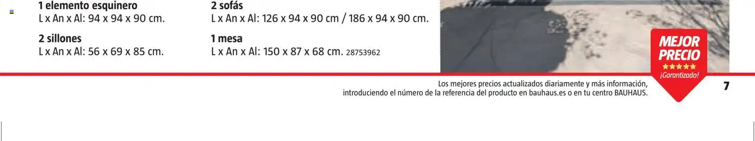 Bauhaus Verano │ válido desde el 16.03.2026 | Página: 7 | Productos: Mesa