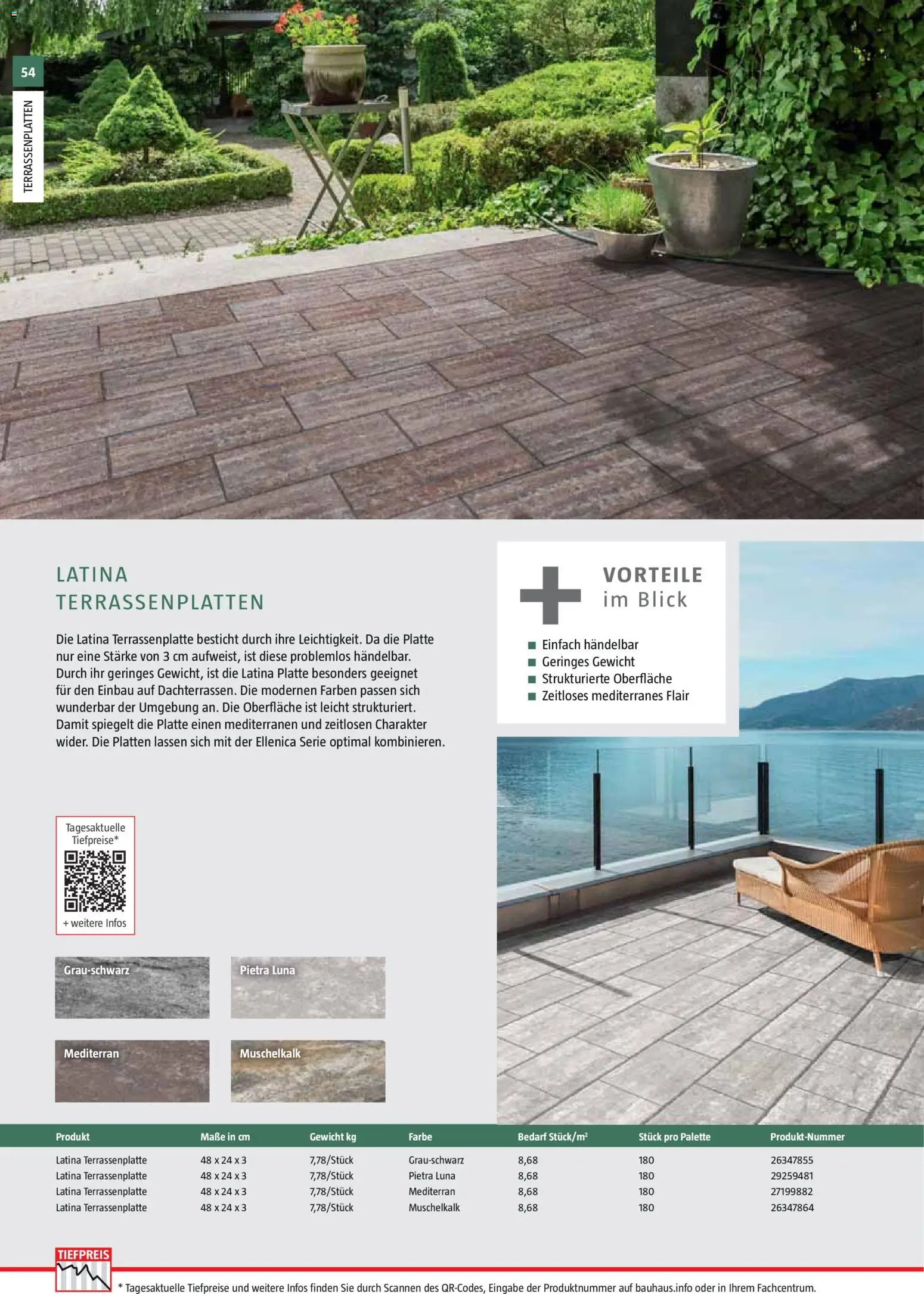 Bauhaus Gartenbaumaterialien 2026 – gültig ab 02.03.2026 | Seite: 54 | Produkte: Gewicht