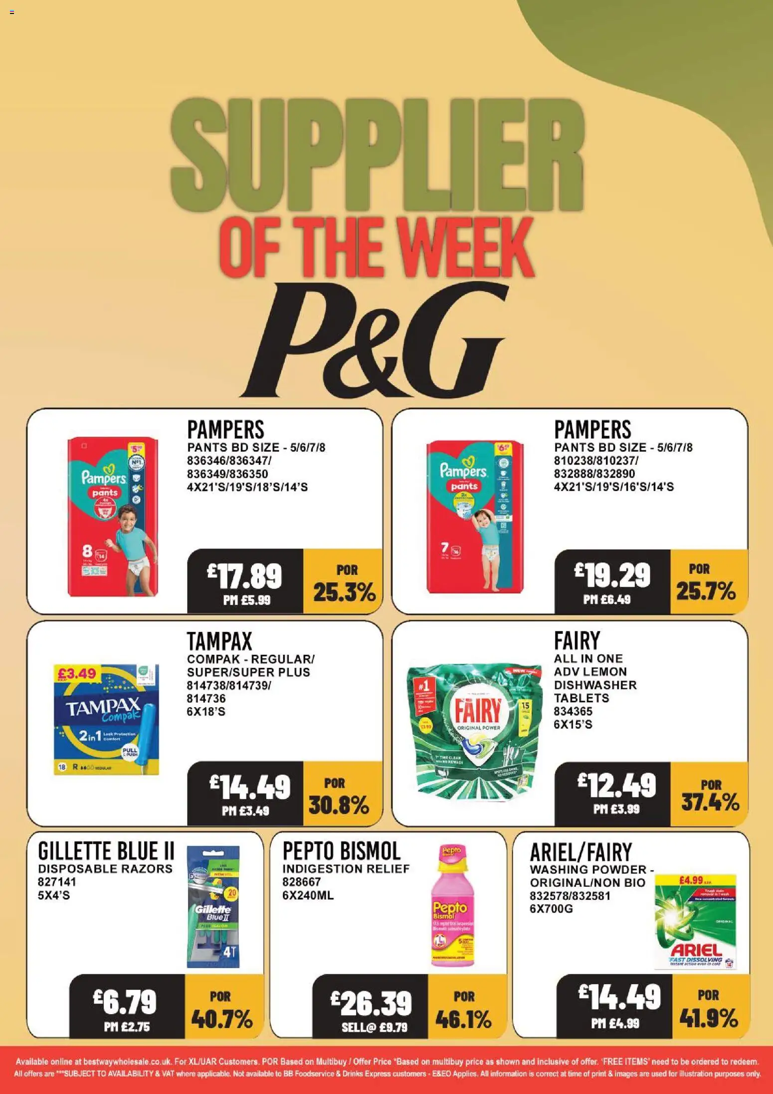 {H1} | Page: 17 | Products: Gillette, Washing powder, Drinks, Lemon