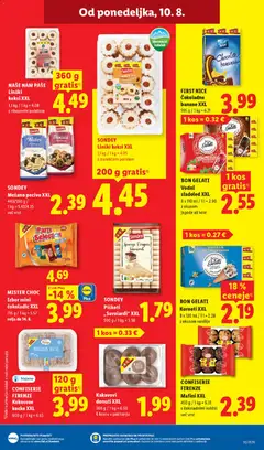 Lidl katalog akcije – veljaven od 06.08.2026 | Stran: 55 | Izdelki: Keksi, Kos, Banane, Sladoled