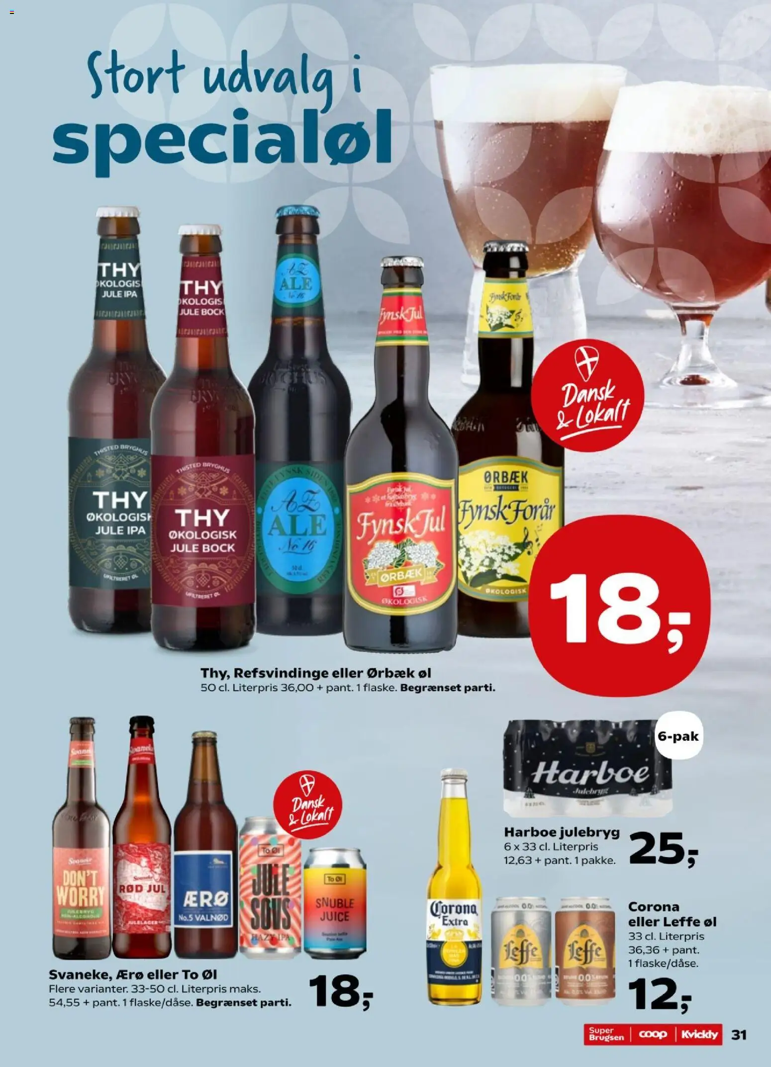 Super Brugsen tilbudsavis – gyldig fra 23/10/2026 | Side: 33 | Produkter: Juice, Øl