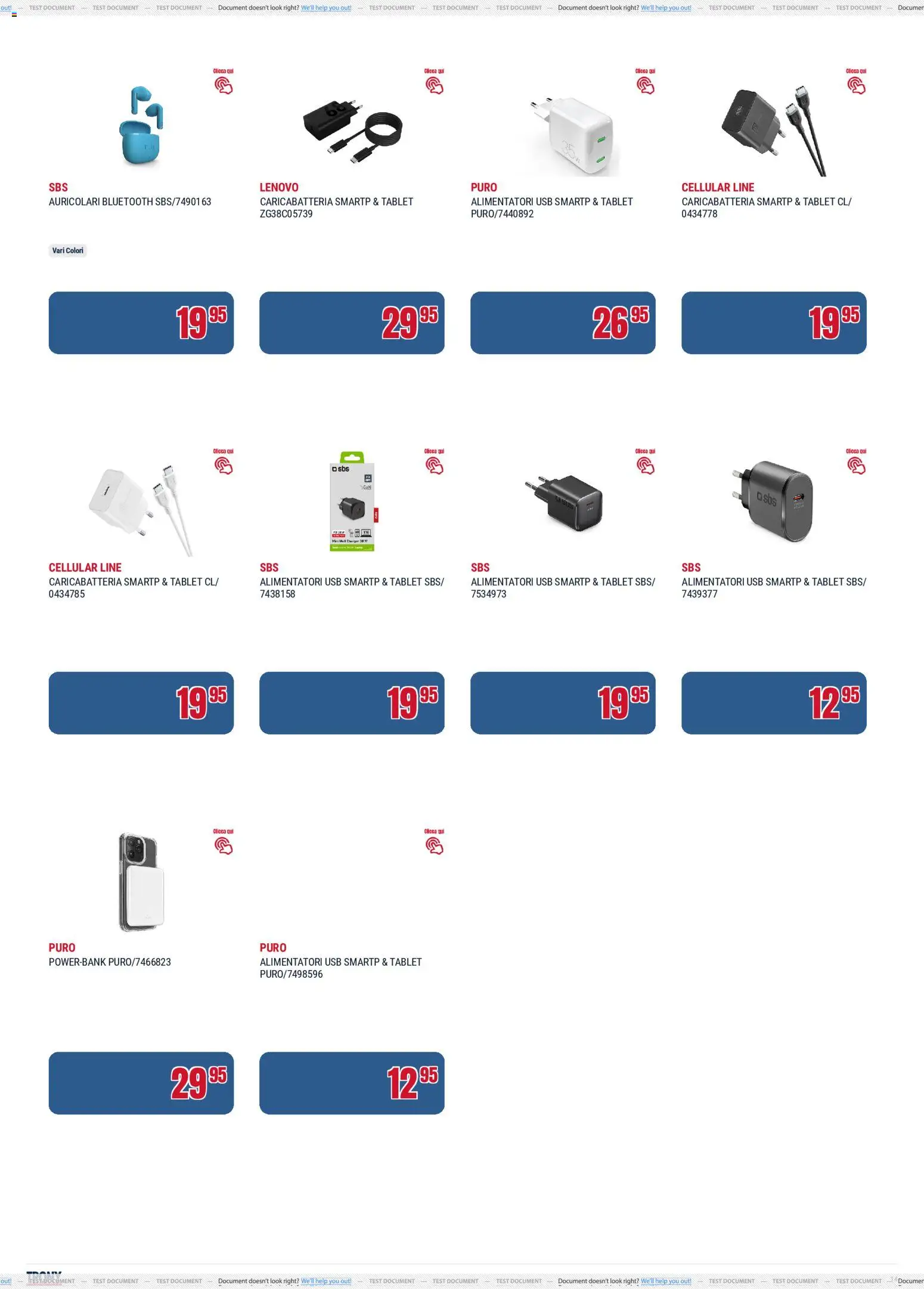Volantino Trony del 21.05.2026 | Pagina: 14 | Prodotti: Auricolari, Tablet, USB