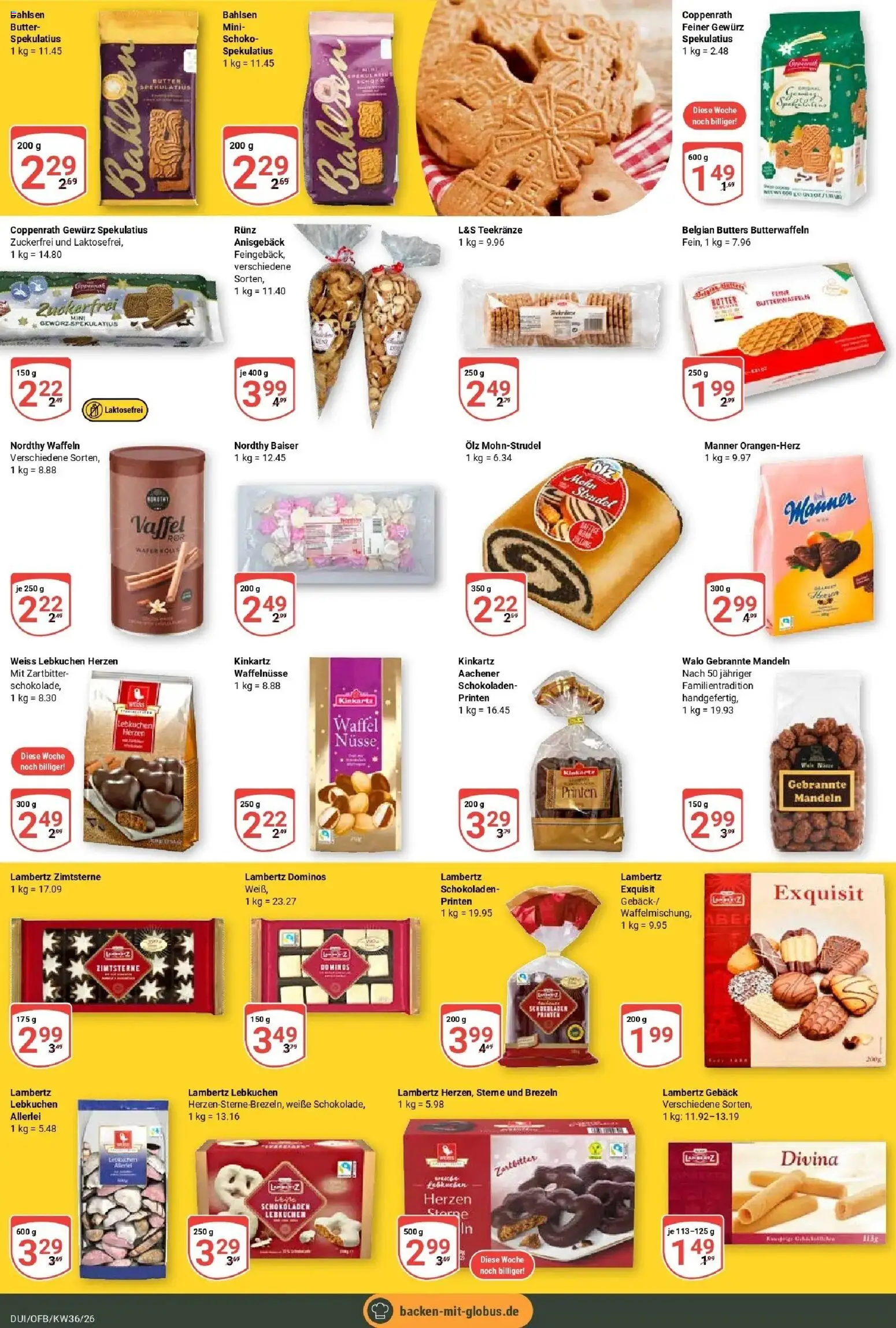 Globus Prospekt Duisburg – gültig ab 31.08.2026 | Seite: 20 | Produkte: Butter, Mandeln, Waffeln, Nüsse