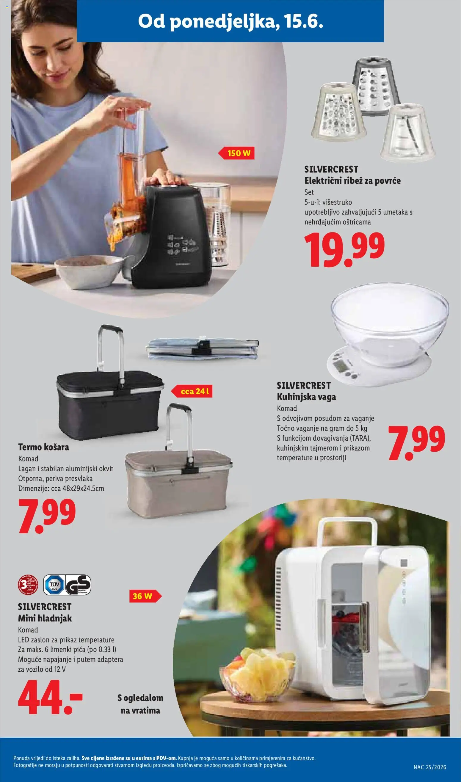 Lidl katalog | vrijedi od 15.06.2026 | Stranica: 29 | Proizvodi: Ribež, Košara, Pica, Vaga