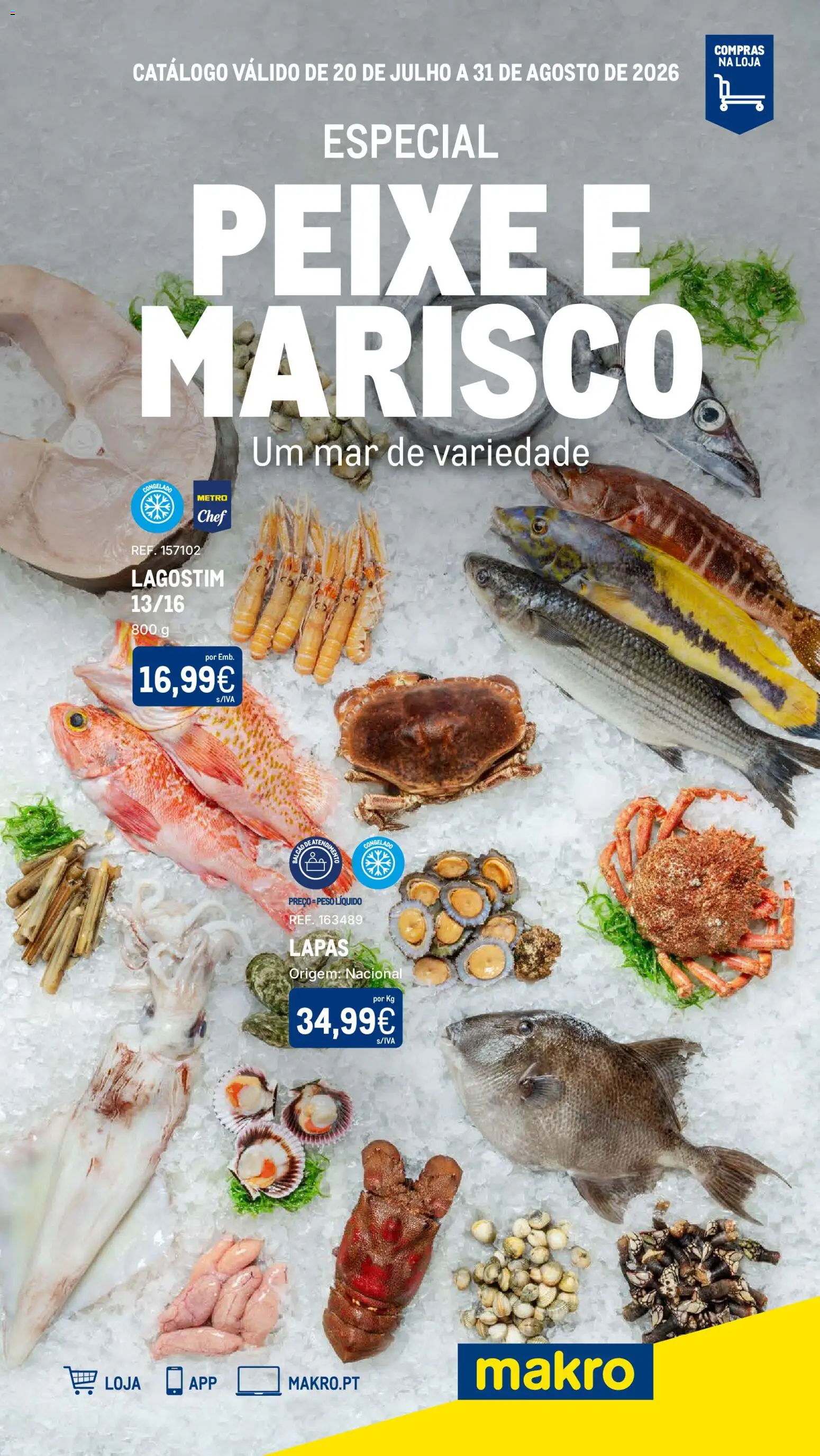 Makro Especial Peixe e Marisco │ válido de 20/07/2026 | Página: 1 | Produtos: Peixe