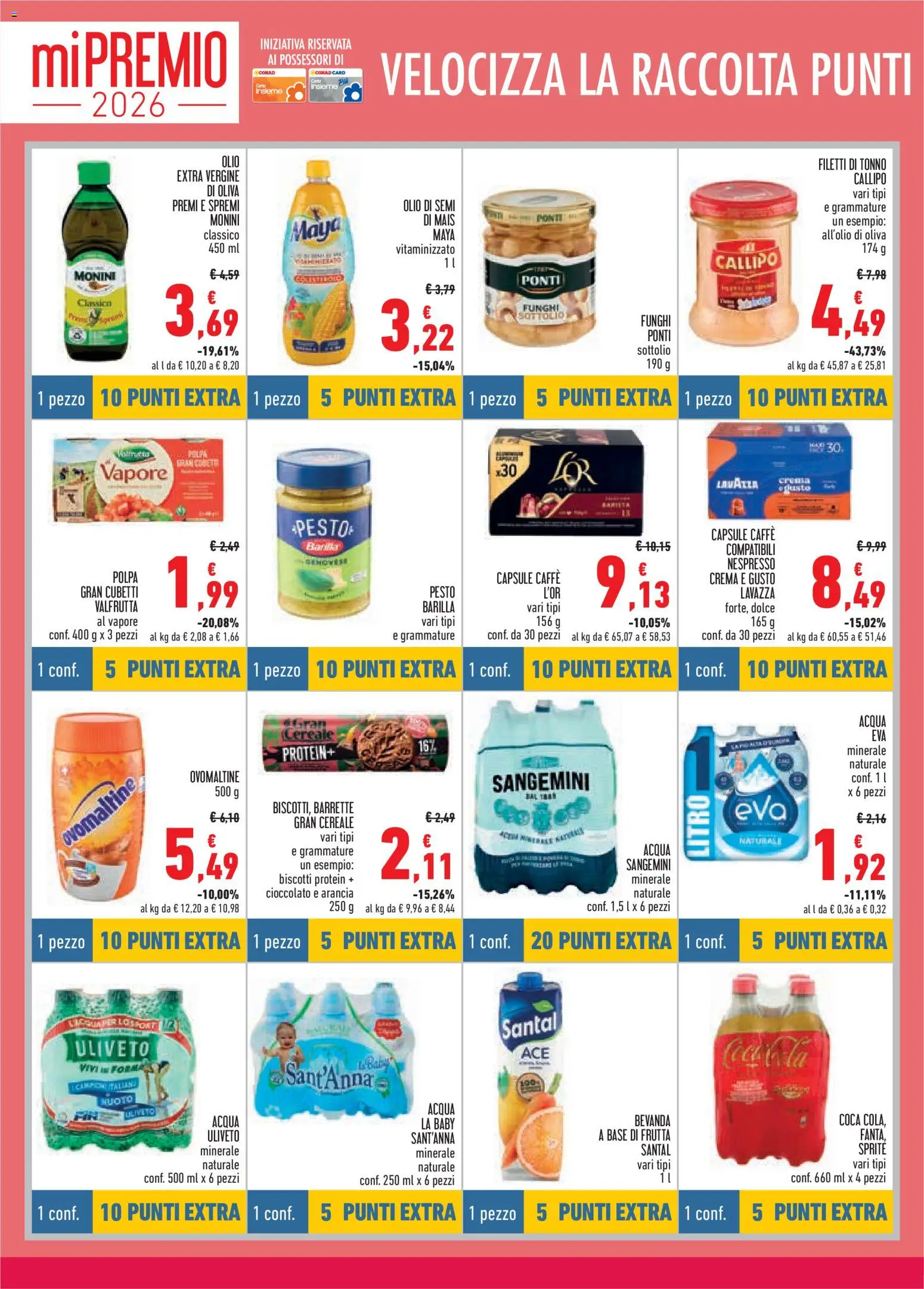 Volantino Conad del 13/08/2026 | Pagina: 6 | Prodotti: Crema, Cioccolato, Tè, Olio extra vergine