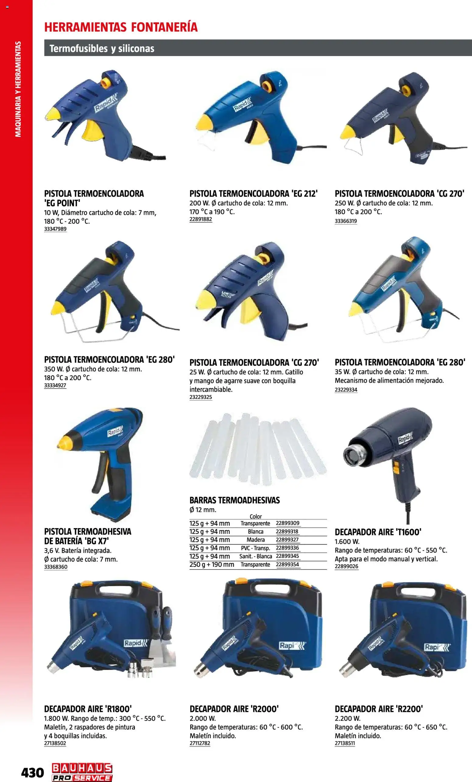 Bauhaus ProService │ válido desde el 11/05/2026 | Página: 430 | Productos: Herramientas, Mango, Batería