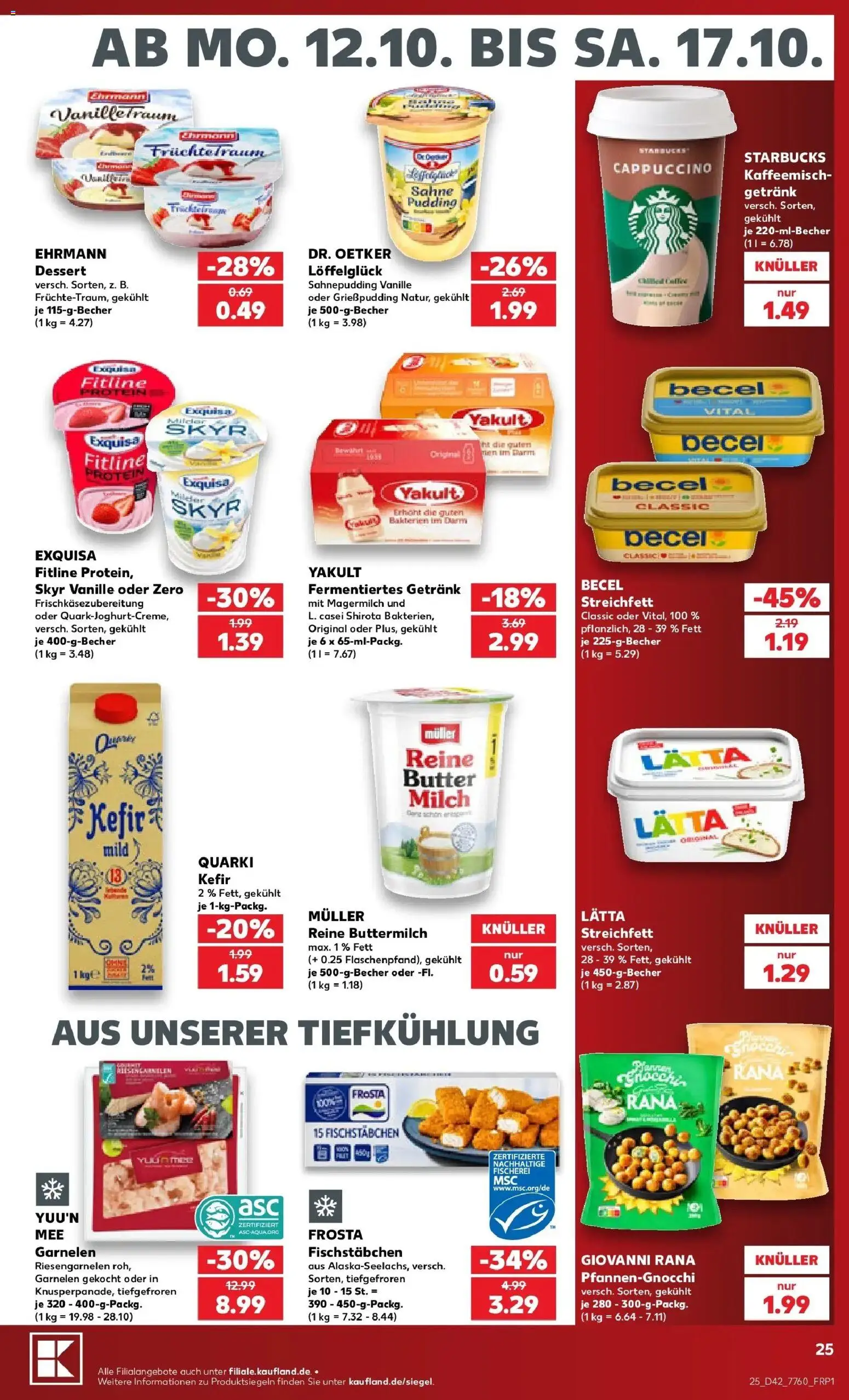 Prospekt Kaufland ab 12.10.2026 » Angebote Online zum Blättern | Seite: 29 | Produkte: Milch, Butter, Becel, Lätta