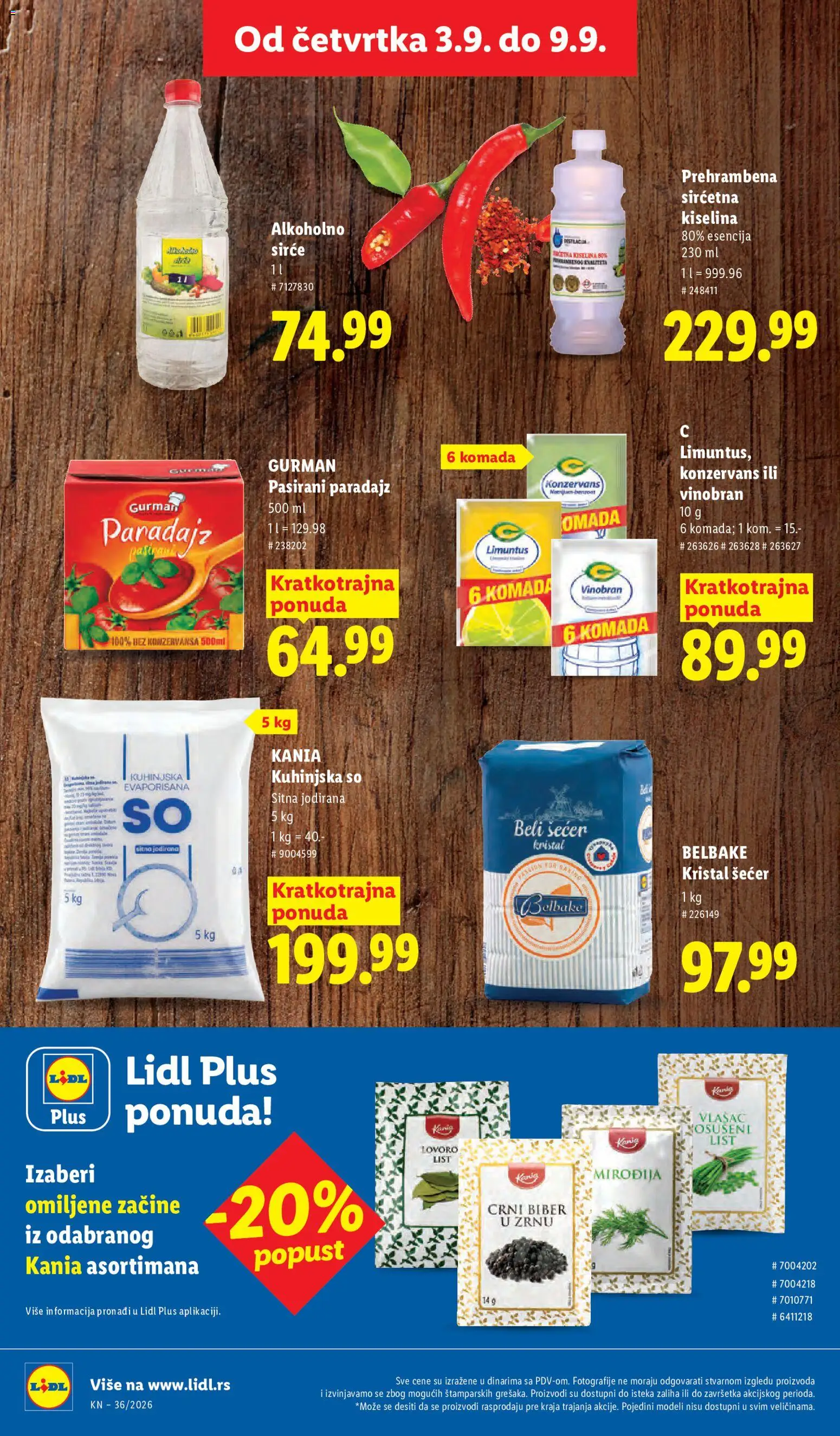 Lidl katalog - važi od 03.09.2026 | Strana: 54 | Proizvode: List, Šećer, Crni biber, Paradajz