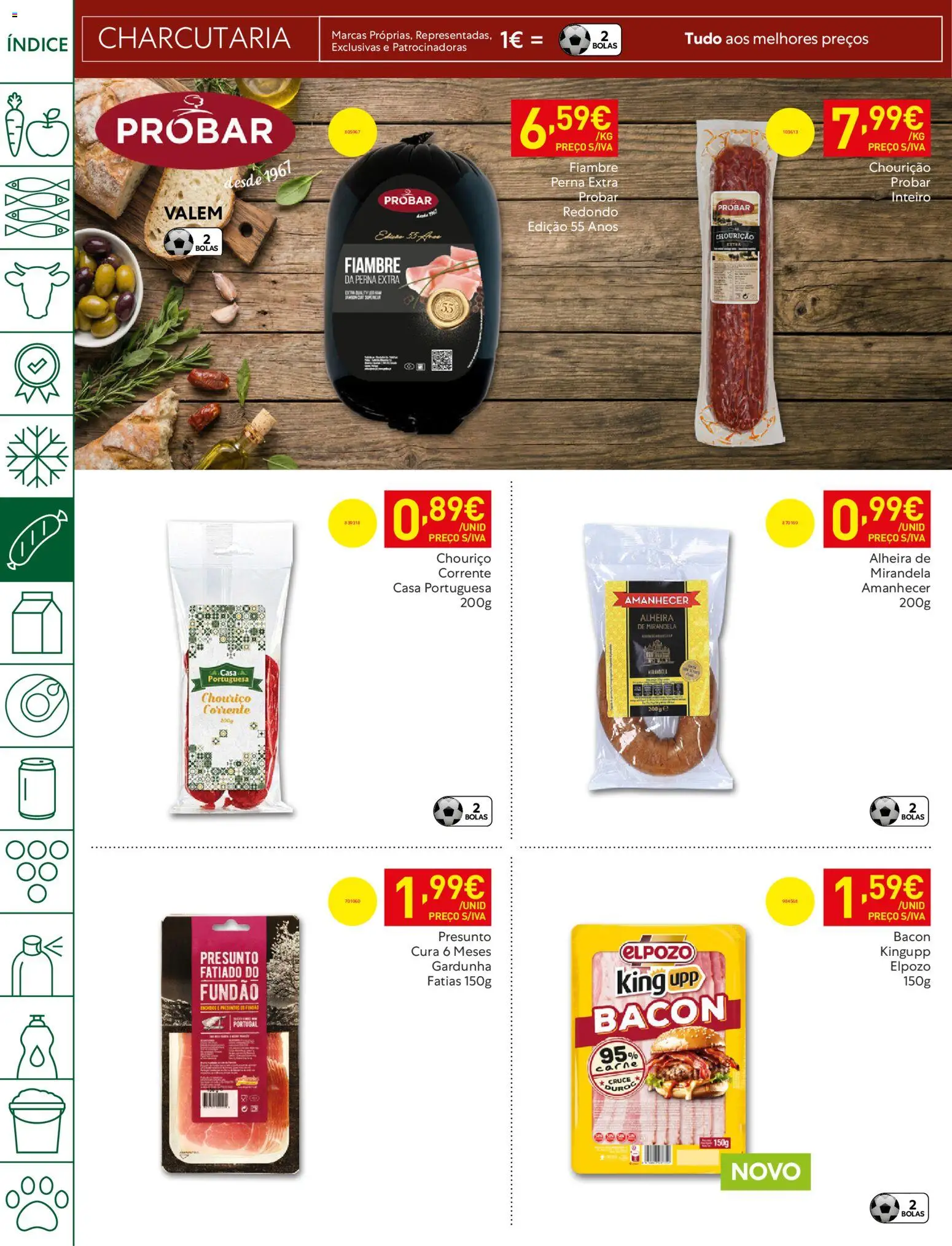 Recheio folheto │ válido de 05.05.2026 | Página: 14 | Produtos: Bacon, Presunto, Chouriço, Alheira
