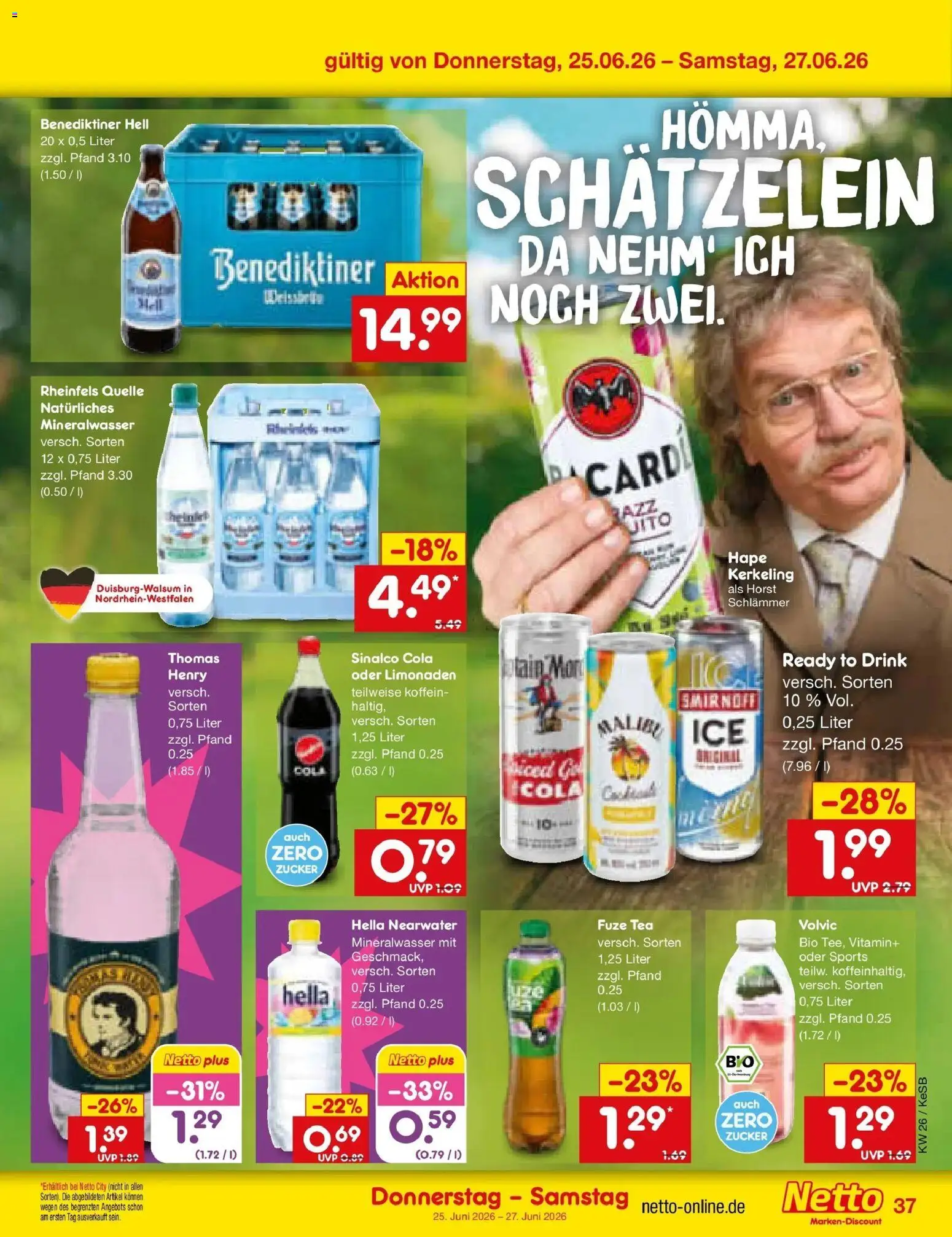 Netto Marken-Discount Prospekt Bonn – gültig ab 21.06.2026 | Seite: 49 | Produkte: Sinalco, Zucker, Hella, Volvic