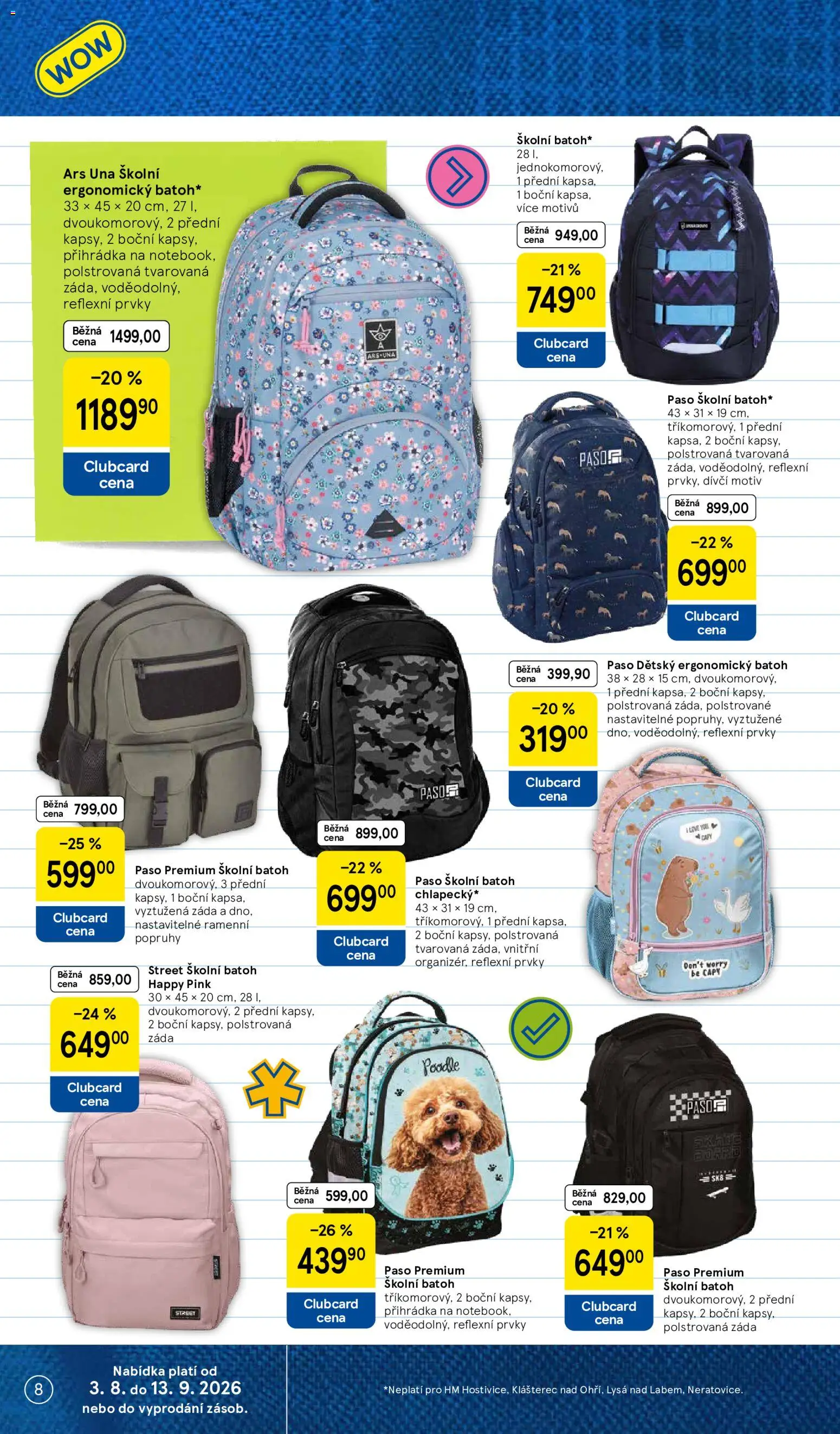 Tesco katalog od 03.08.2026 | Strana: 8 | Produkty: Batoh
