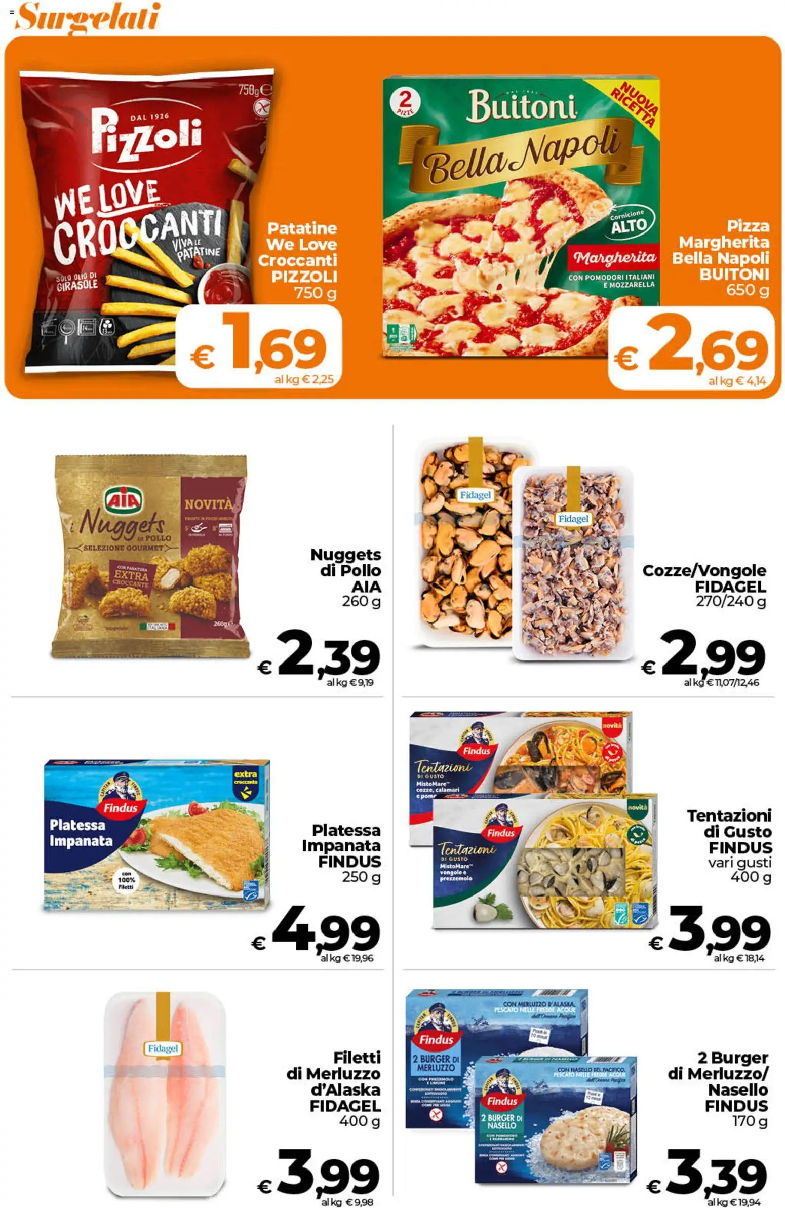 Volantino Ipercoop del 11/08/2026 | Pagina: 35 | Prodotti: Merluzzo, Vongole, Mozzarella, Prezzemolo