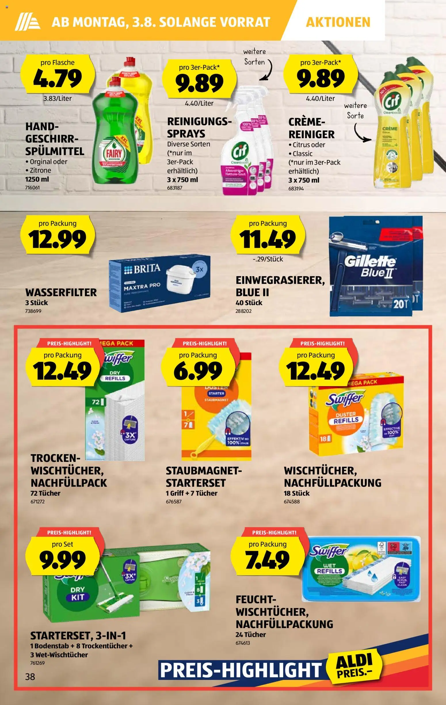 Aldi aktionen – gültig ab 30.07.2026 | Seite: 38 | Produkte: Zitrone, Creme