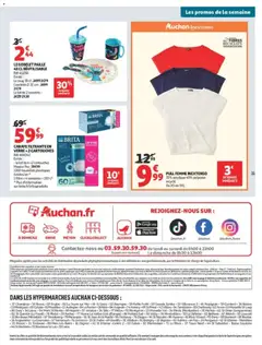 Auchan - Prévisualisation de Auchan catalogue valide à partir de 11/08/2026 | Page: 31 | Produits: Filtre, Carafe filtrante, Store, Pull