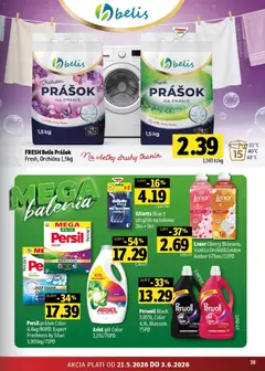 Fresh leták platný od 21.05.2026 | Strana: 39 | Produkty: Strojček na holenie, Strojček, Prášok na pranie, Orchidea