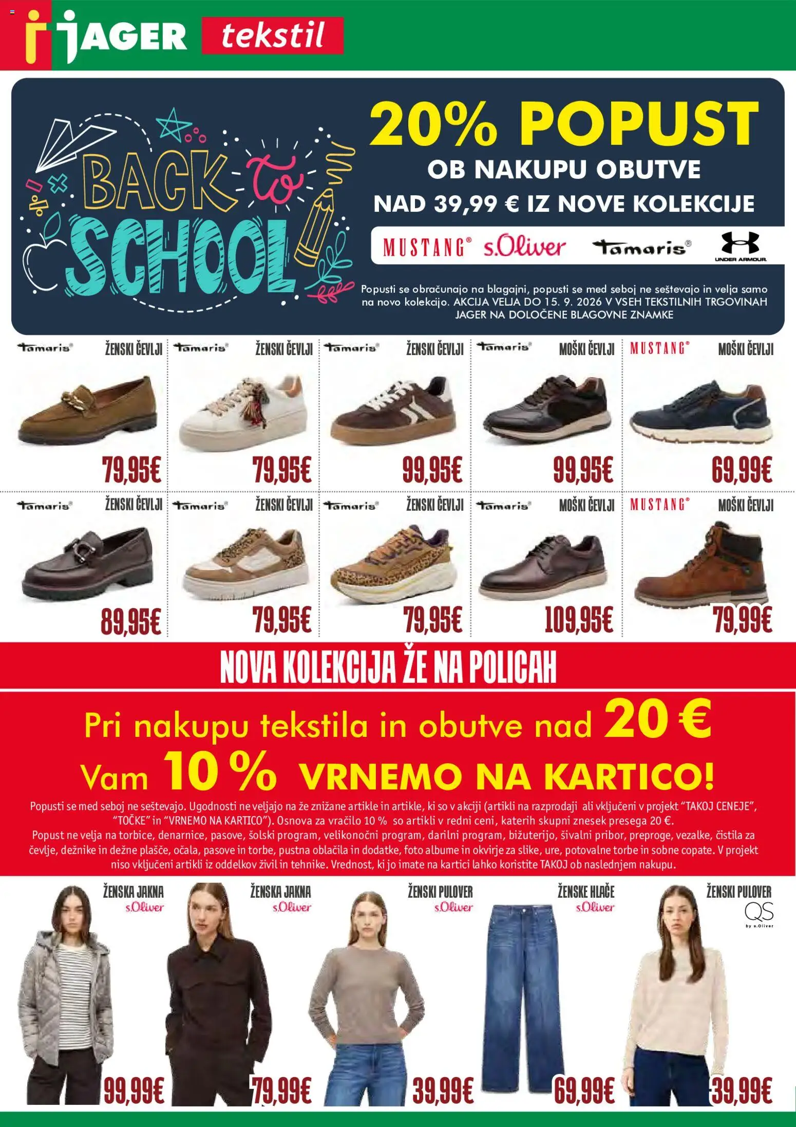 Novi Jager katalog ponudbe – veljaven od 09.09.2026 | Stran: 1 | Izdelki: Čistila, Oblacila, Pulover, Jakna