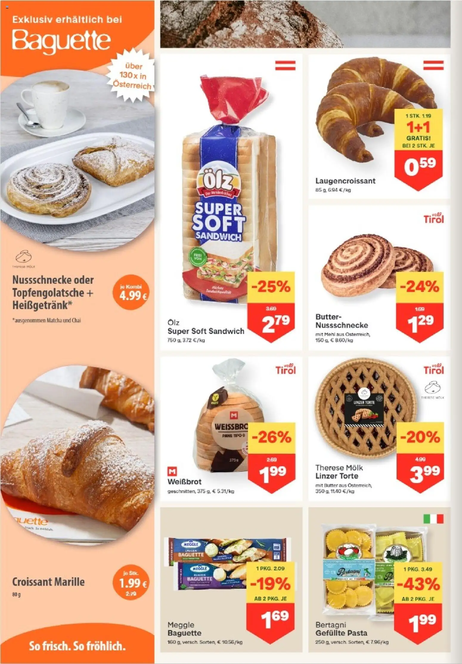 MPREIS Absam gültig ab 20.08.2026 | Seite: 4 | Produkte: Pasta, Matcha, Mehl, Butter