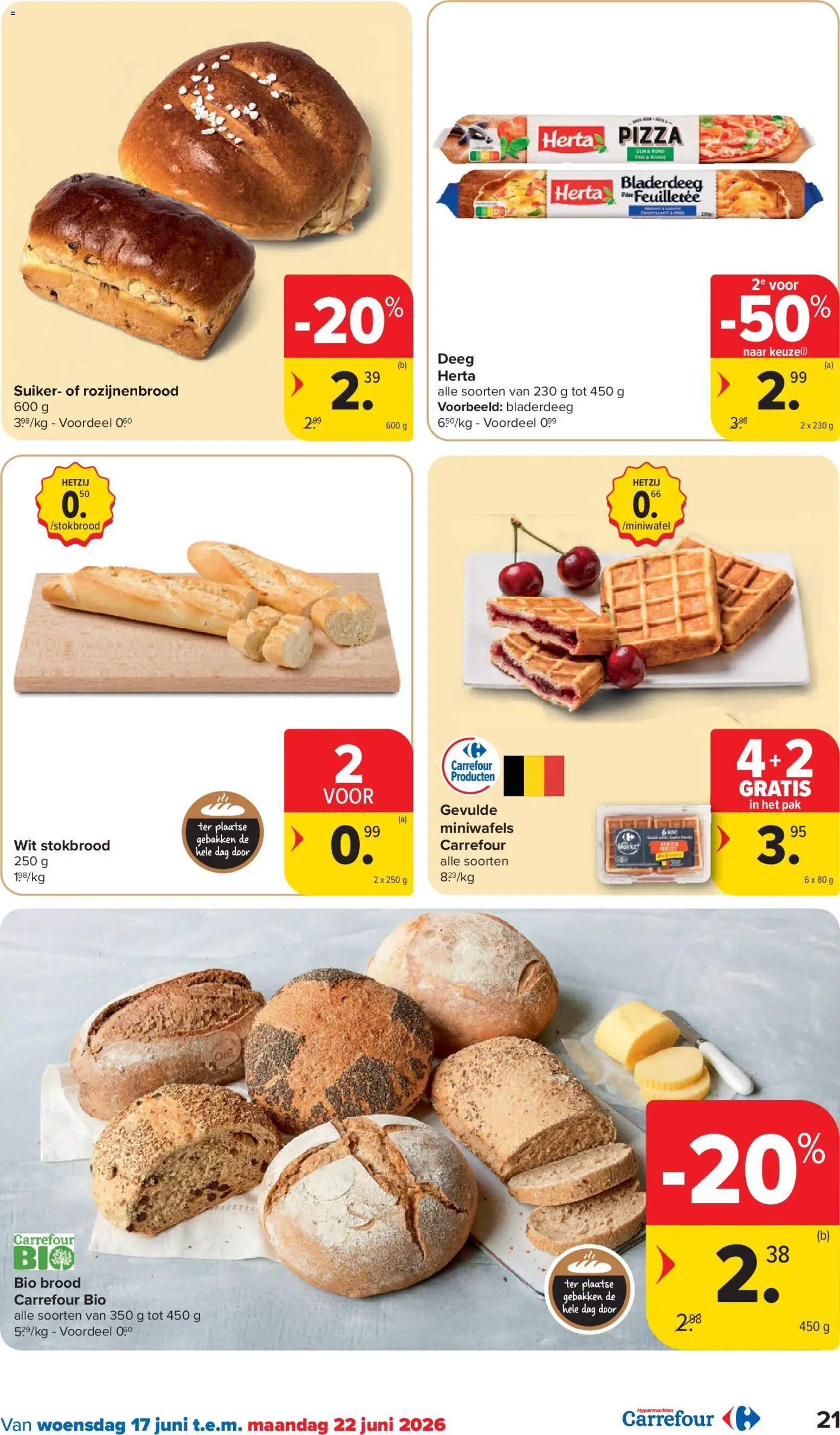 {H1} | Pagina: 21 | Producten: Pizza, Stokbrood, Deeg, Brood