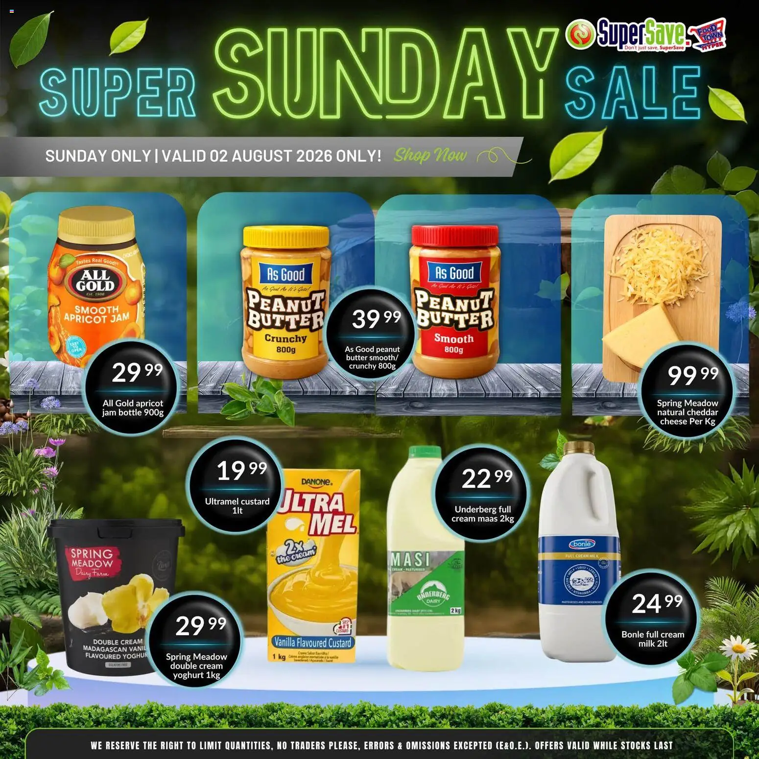 New Super Save catalogue – valid from 02/08/2026 | Page: 4 | Products: Milk, Butter, Cheese, Cream