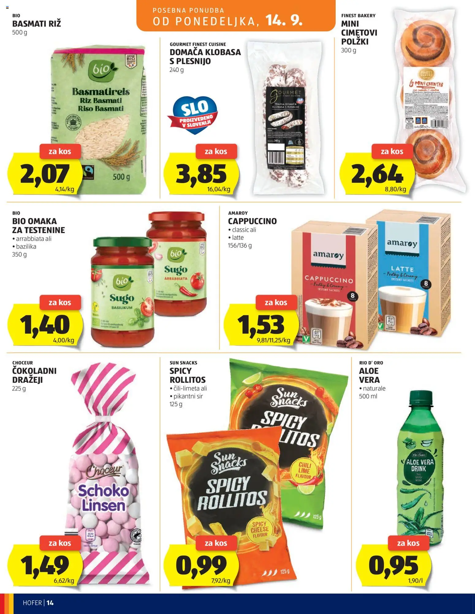 Novi Hofer katalog ponudbe – veljaven od 09.09.2026 | Stran: 14