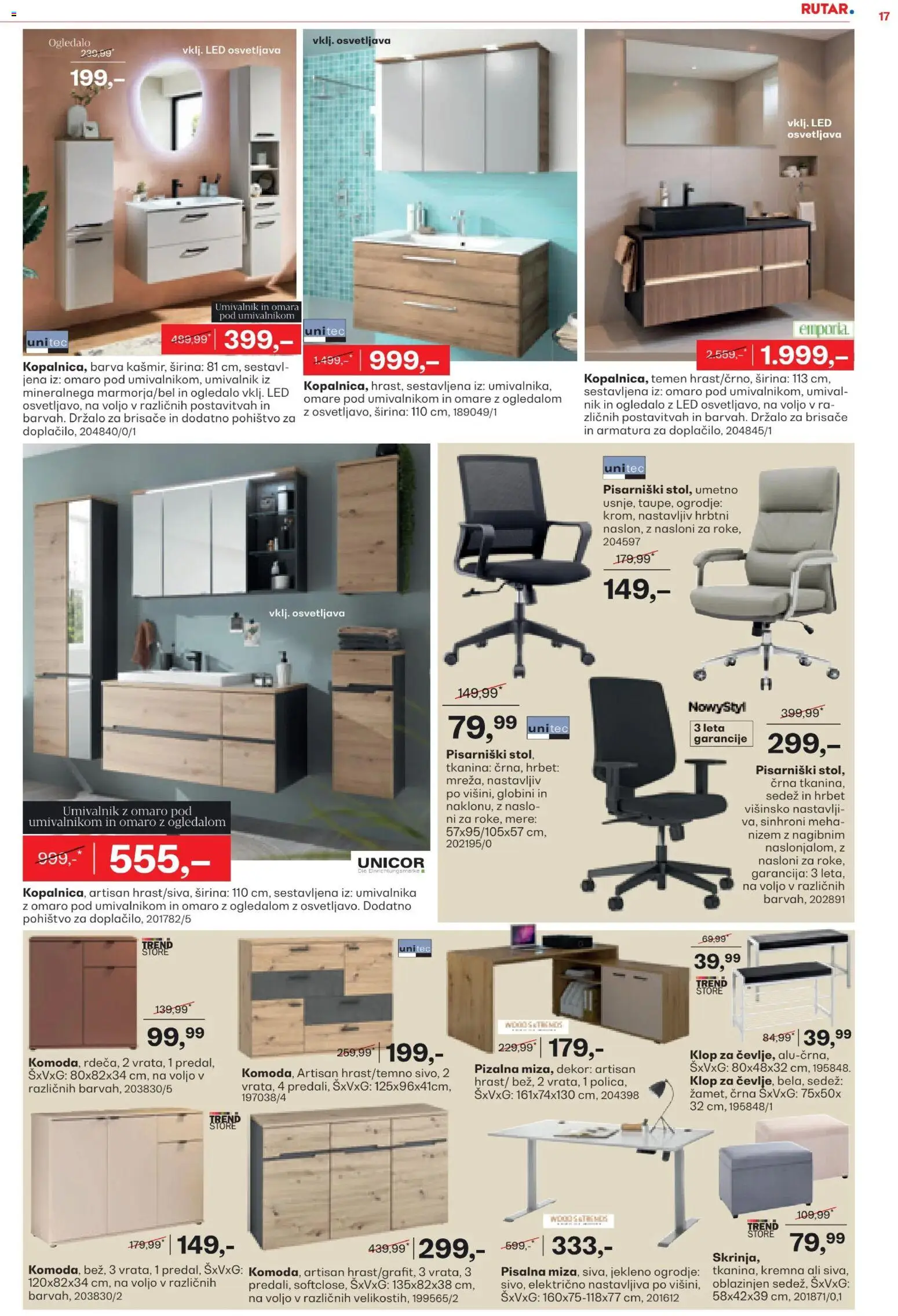 Novi Rutar katalog ponudbe – veljaven od 13.05.2026 | Stran: 17