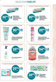 Super U - Prévisualisation de Super U - Ma sélection Carte U Octobre valide à partir de 05/10/2026 | Page: 13 | Produits: Gel douche, Dentifrice, Acide hyaluronique, Spray coiffant