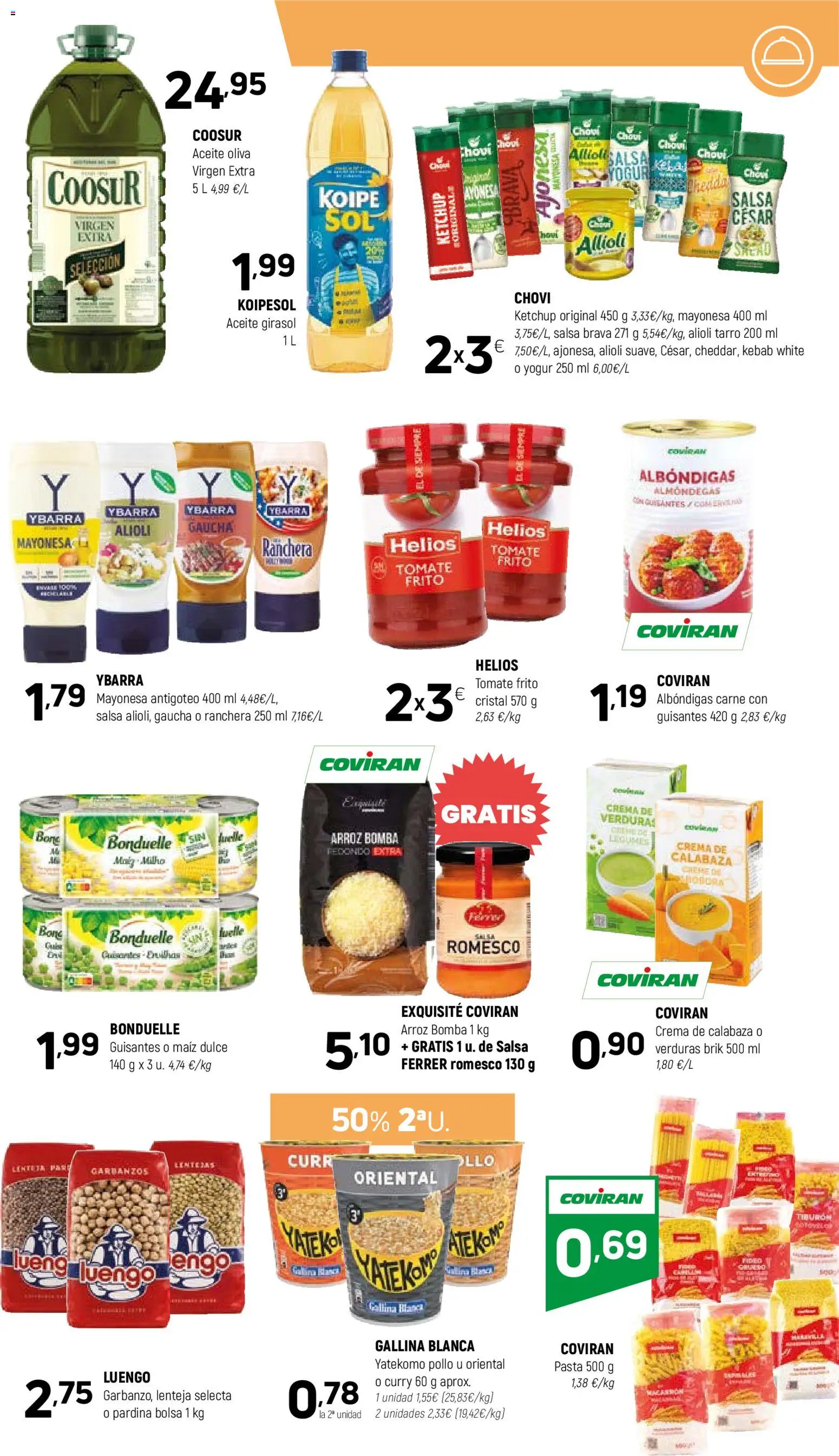 Coviran - Centrof │ válido desde el 07.04.2026 | Página: 7 | Productos: Yogur, Salsa brava, Arroz, Bolsa