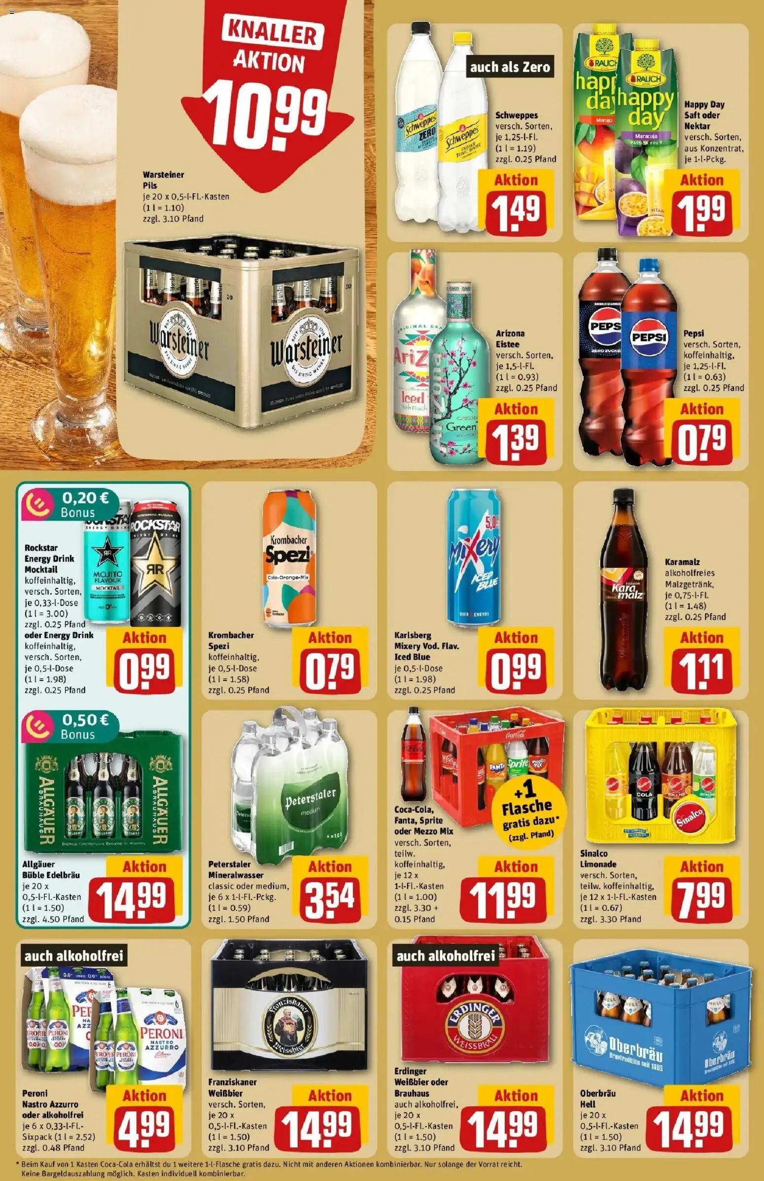 REWE Prospekt ab 12.10.2026 zum Blättern » Angebote | Seite: 22 | Produkte: Mezzo mix, Sprite, Erdinger, Schweppes