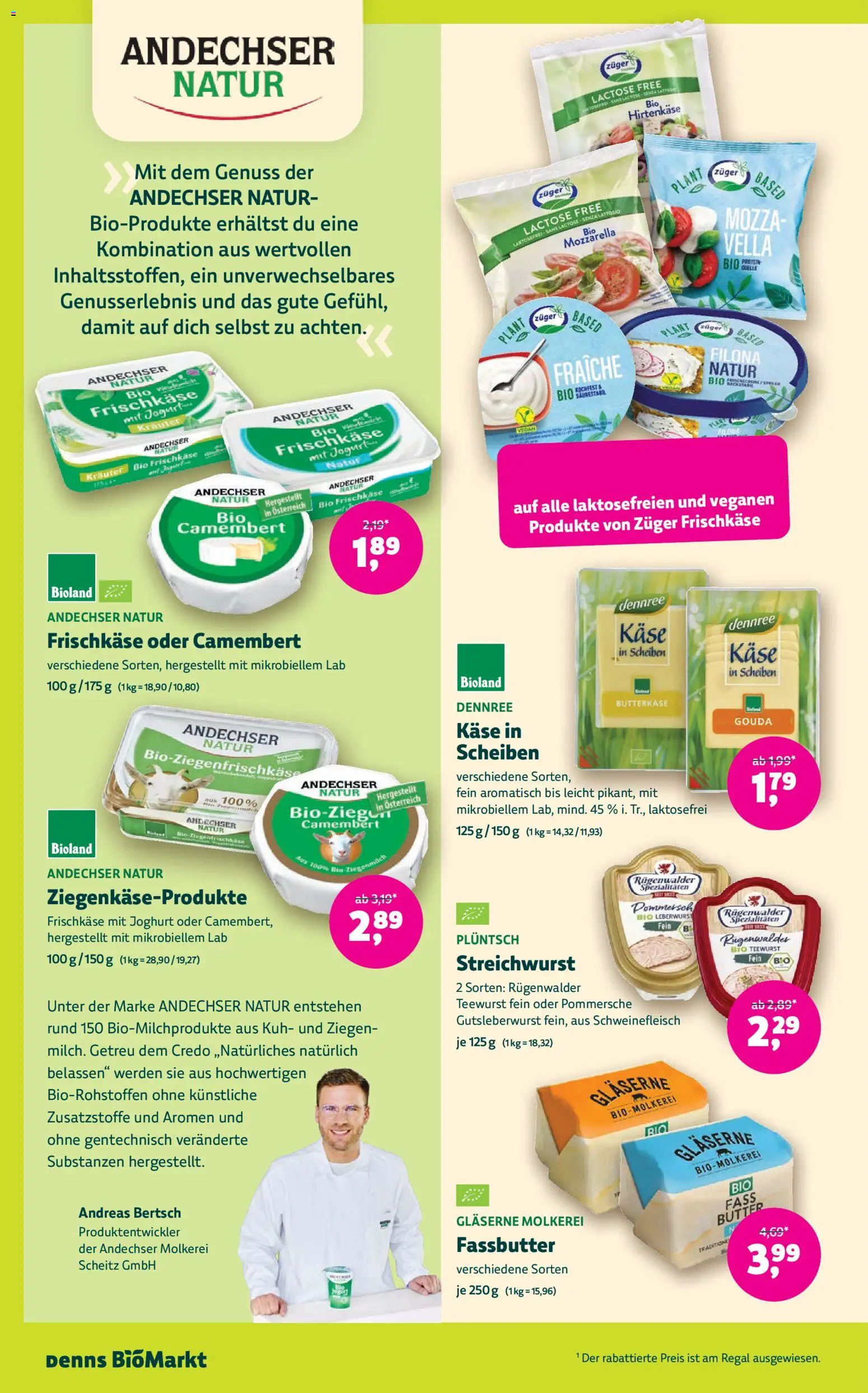 Denns BioMarkt Angebote – gültig ab 07.10.2026 | Seite: 8 | Produkte: Butter, Käse, Spezialitäten, Camembert
