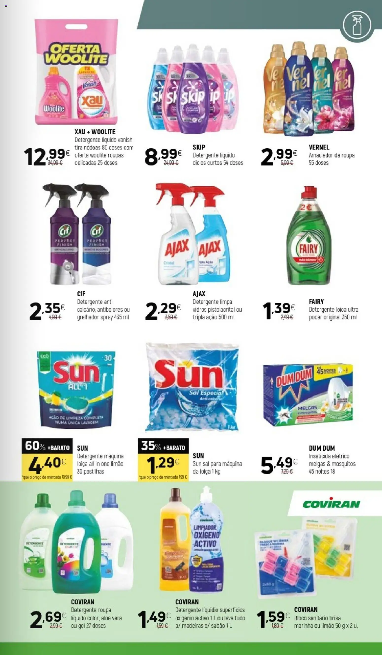 Coviran folheto │ válido de 11/08/2026 | Página: 15 | Produtos: Inseticida, Bloco sanitário, Roupas, Grelhador