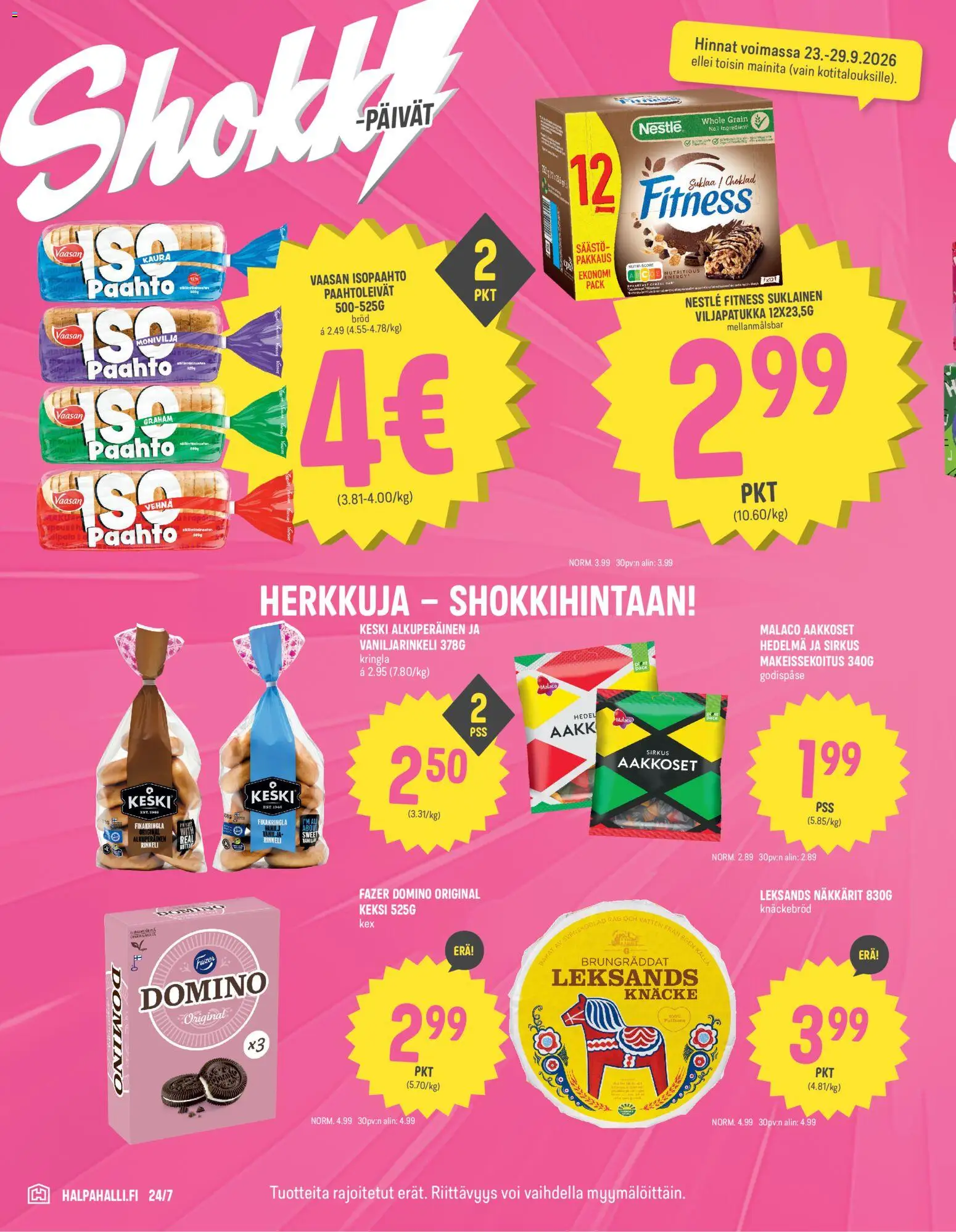 Halpa Halli tarjoukset – voimassa 23/09/2026 alkaen | Sivu: 4