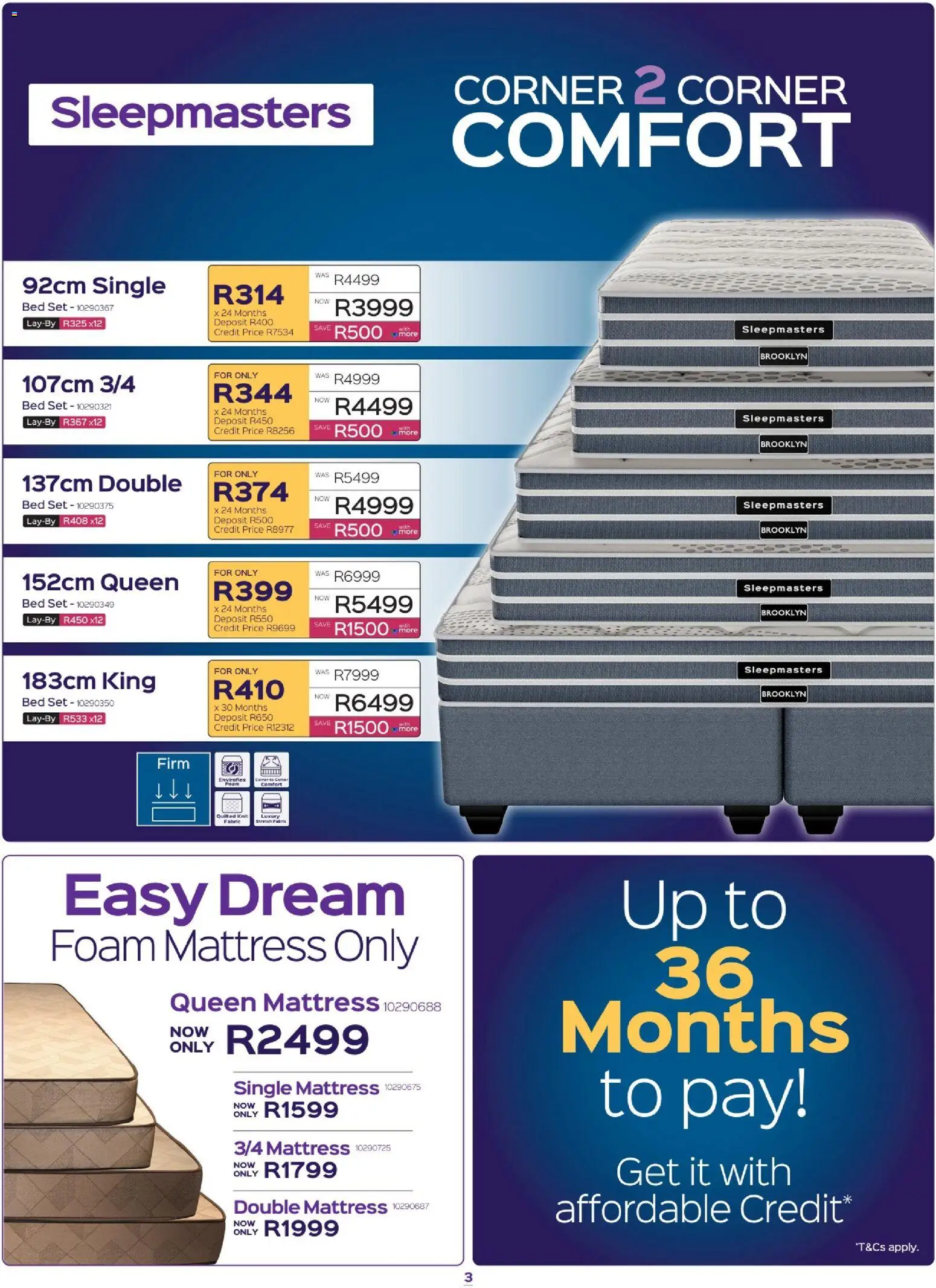 New Sleepmasters catalogue – valid from 17/09/2026 | Page: 3