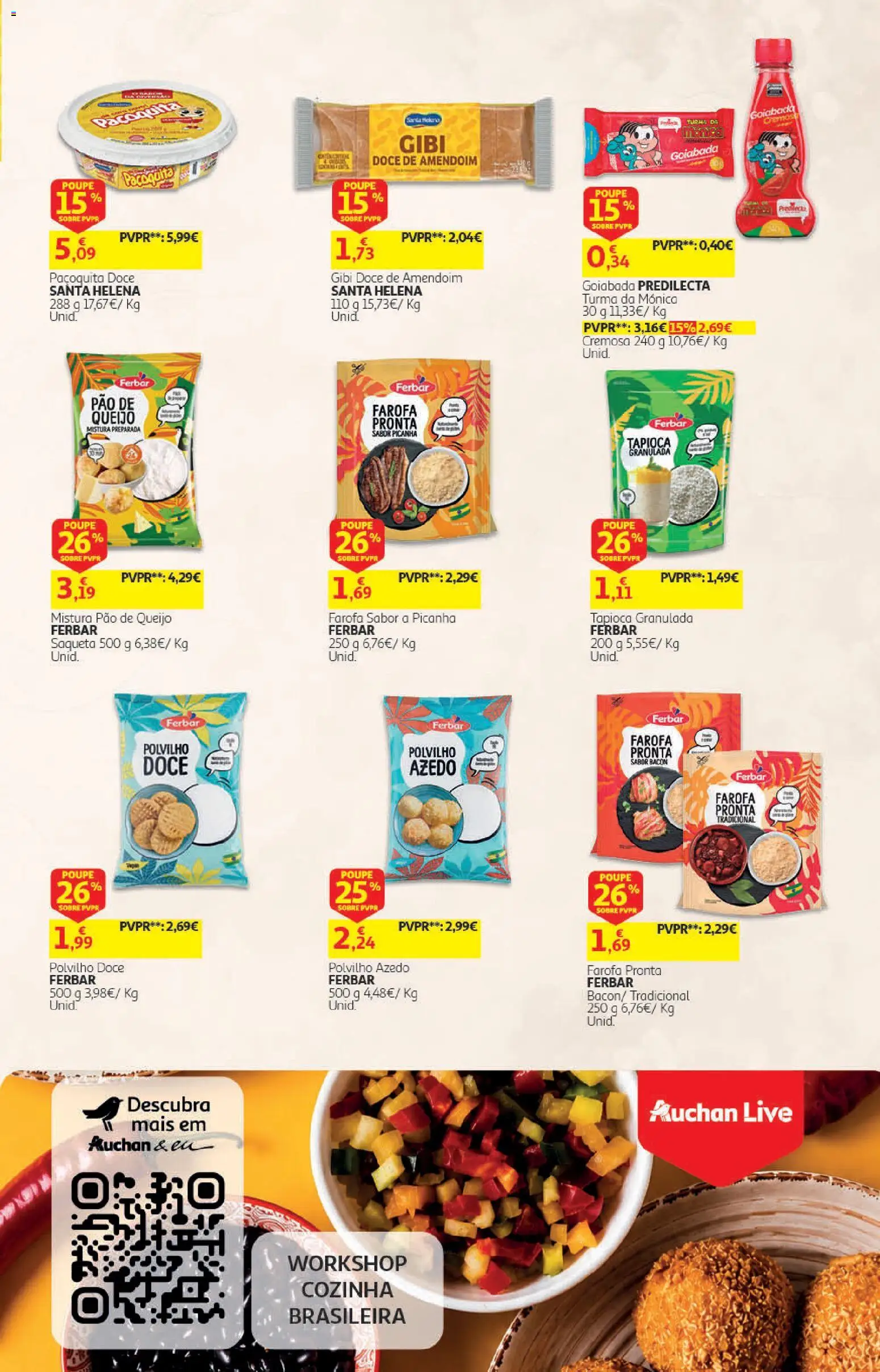 Auchan Halloween │ válido de 21/10/2026 | Página: 25 | Produtos: Bacon, Tapioca, Queijo, Pão