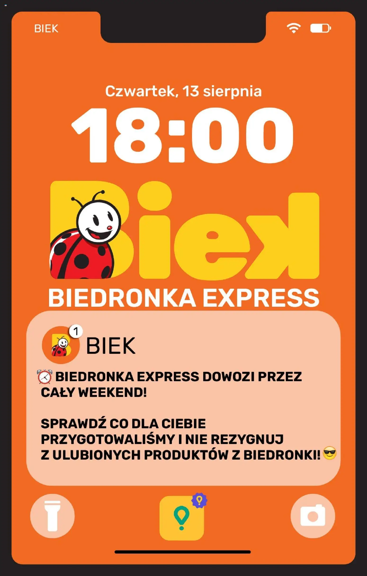 Biedronka gazetka - Biek od 13.08.2026 | Strona: 1