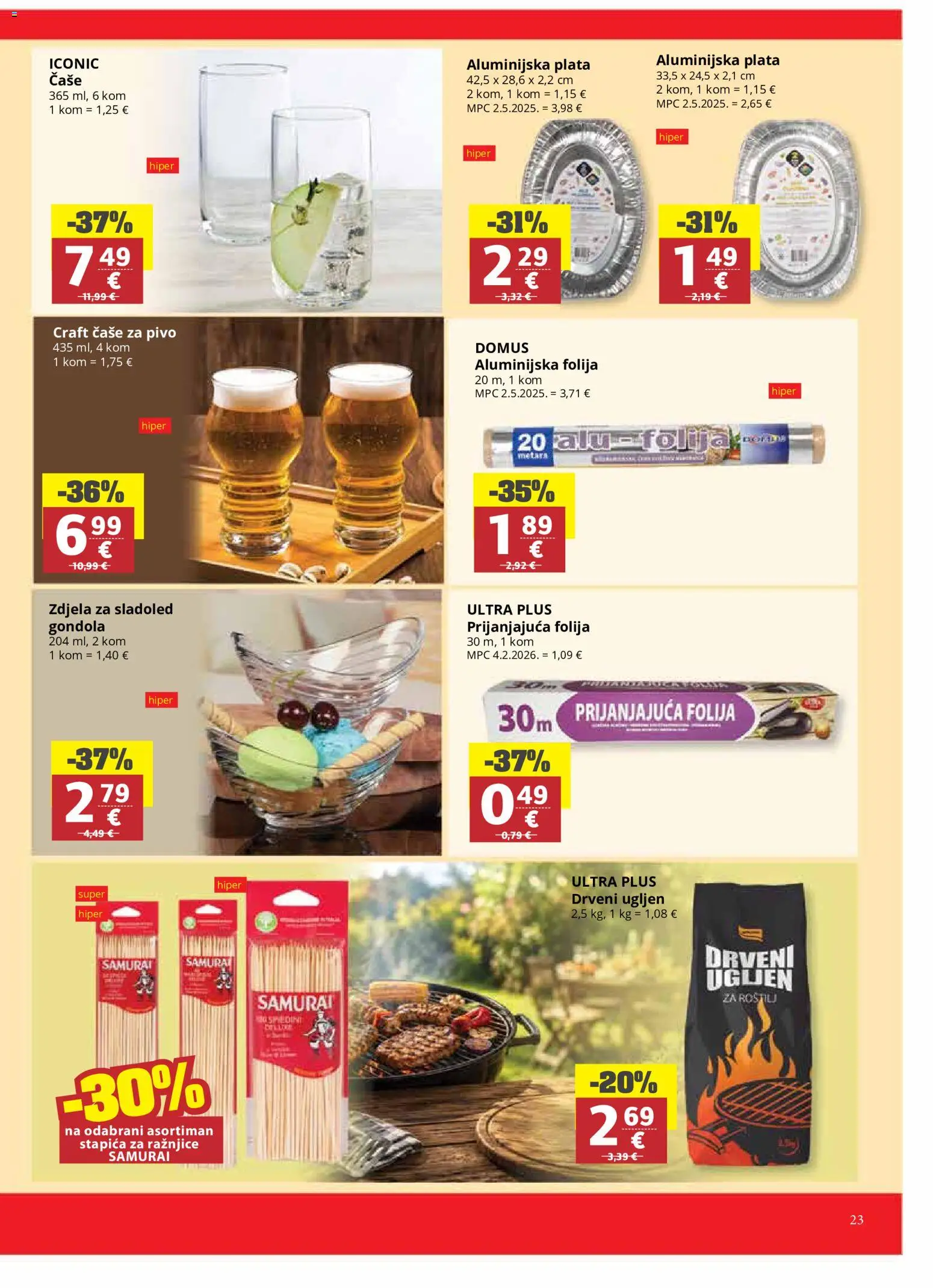 Ribola katalog | vrijedi od 24.06.2026 | Stranica: 23 | Proizvodi: Pivo, Čaše, Sladoled, Zdjela