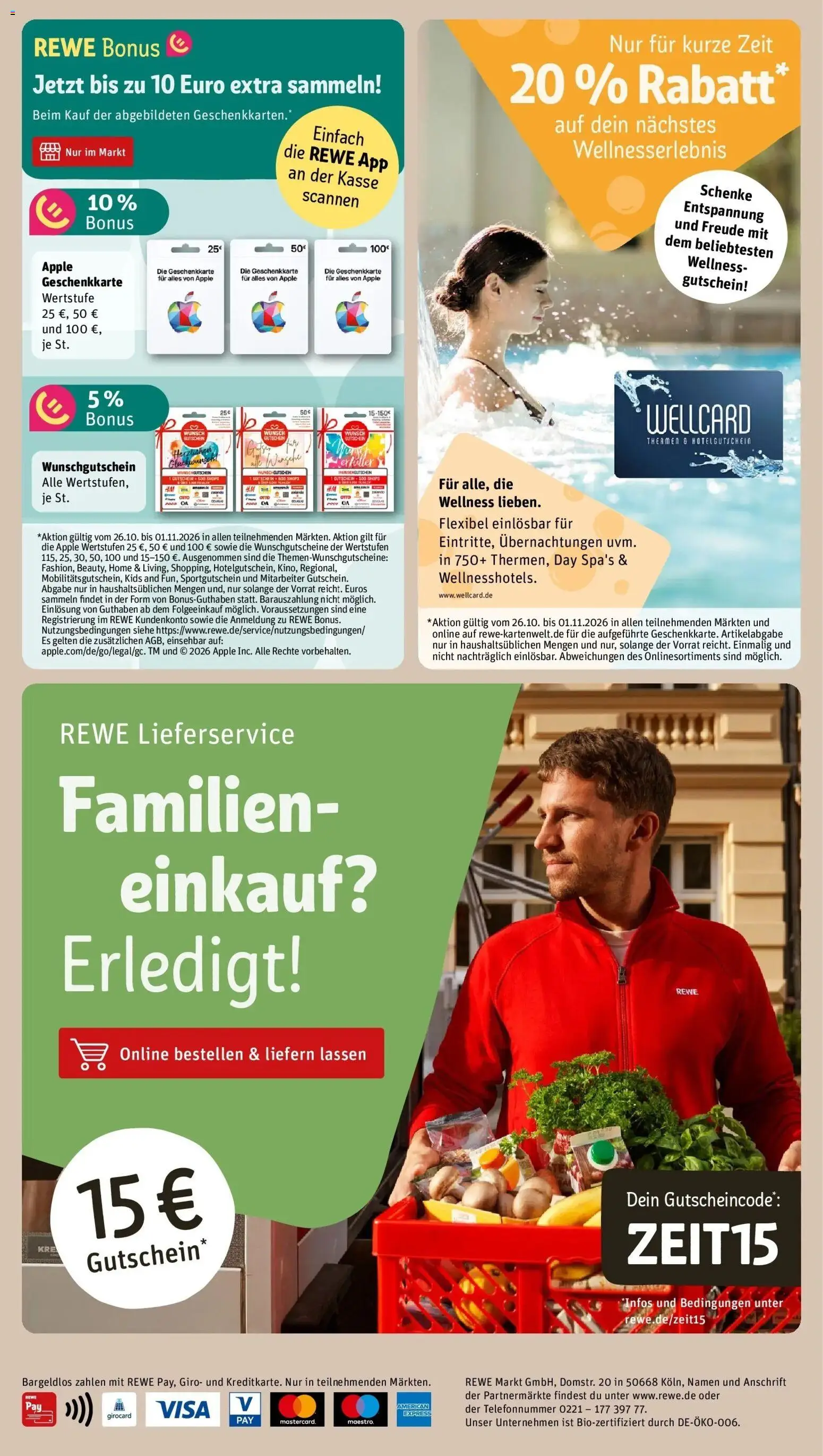 REWE Prospekt ab 26.10.2026 zum Blättern » Angebote | Seite: 18 | Produkte: Apple