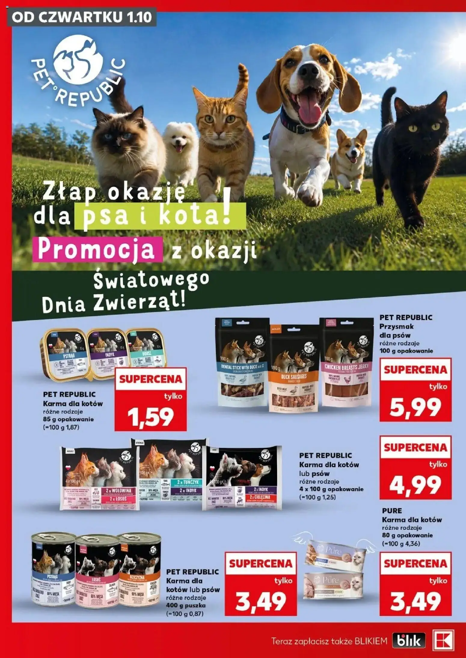 Kaufland gazetka - Zwierzaki od 01.10.2026 - od jutra PDF | Strona: 6 | Produkty: Łosoś, Tuńczyk, Karma dla kotów, Karma