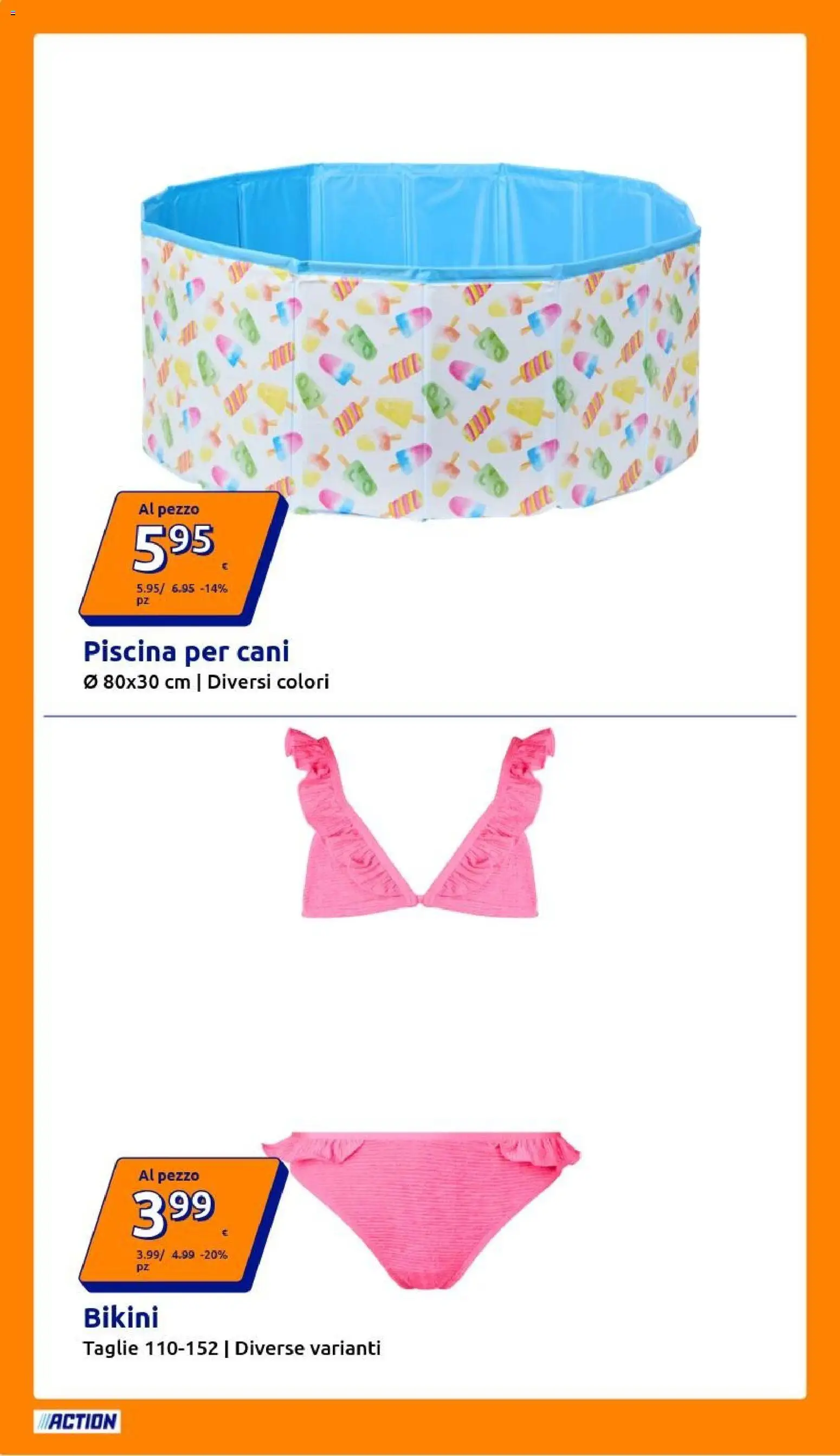 Volantino Action del 10.06.2026 | Pagina: 2 | Prodotti: Bikini, Piscina