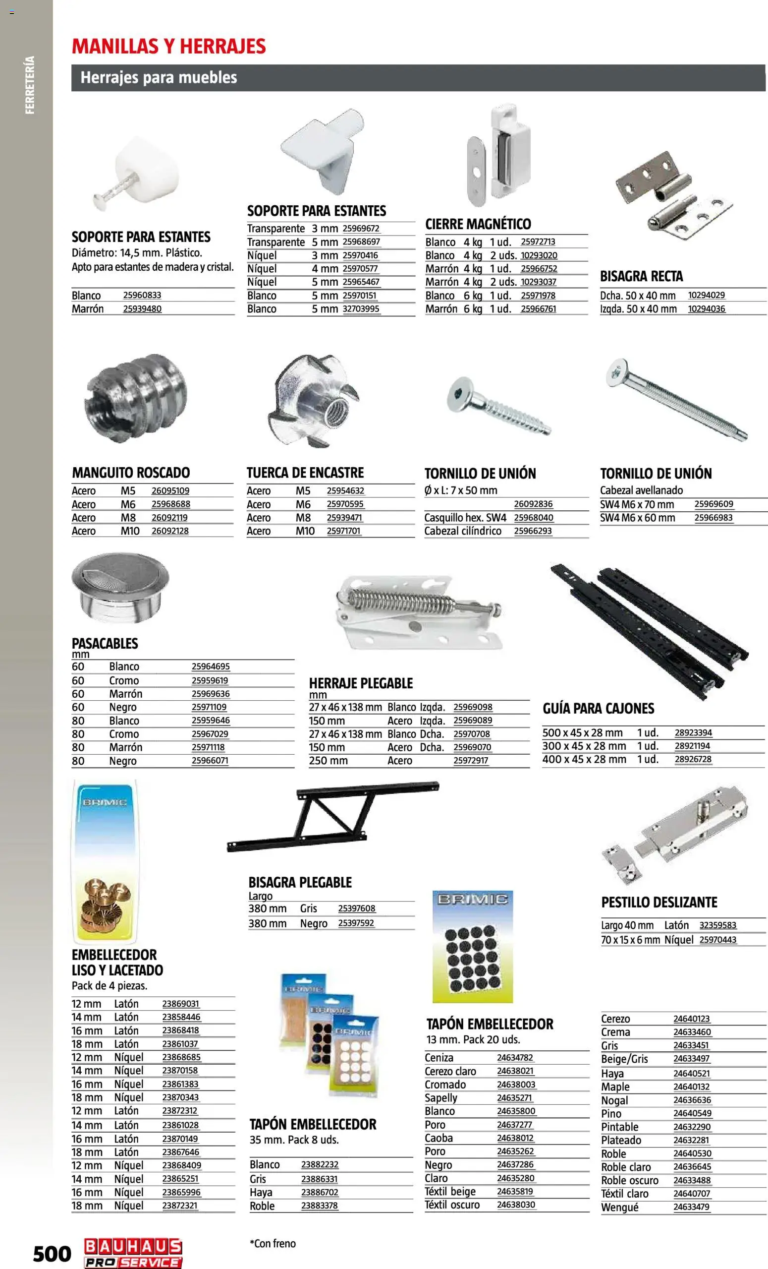 Bauhaus ProService │ válido desde el 11/05/2026 | Página: 500 | Productos: Crema, Muebles