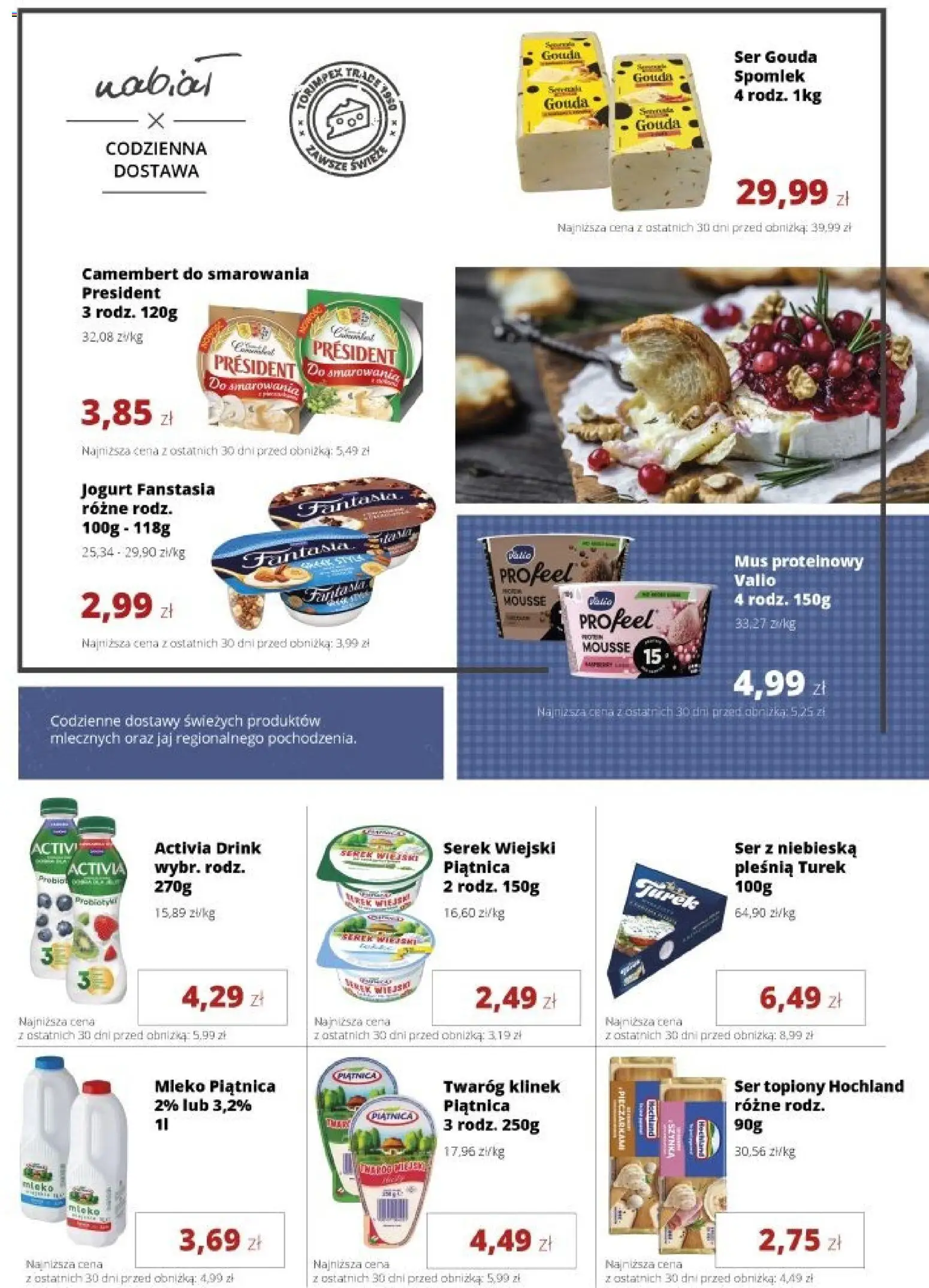 Torimpex gazetka od 05.10.2026 | Strona: 2 | Produkty: Serek, Piątnica, Mleko, Ser