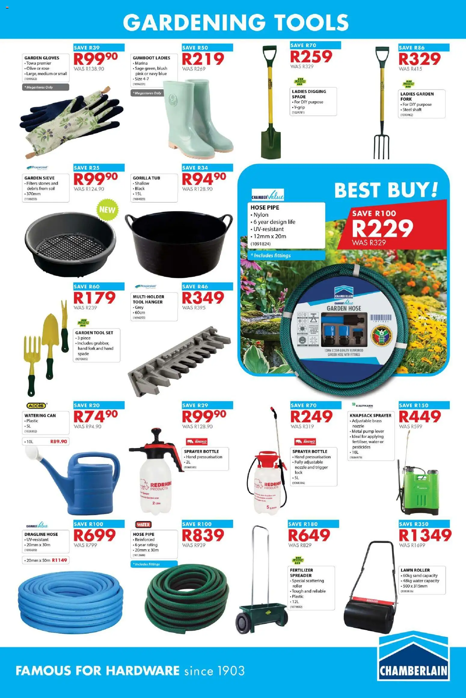 New Chamberlain catalogue – valid from 13/08/2026 | Page: 9 | Products: Lock, Garden hose, Pipe, Water